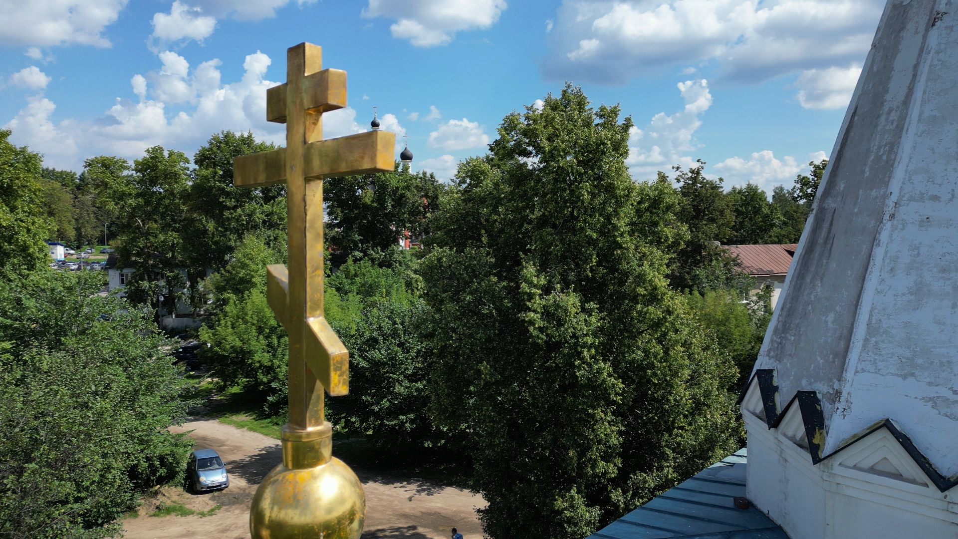 лыткарино, церковь, петровское,видео с коптера,