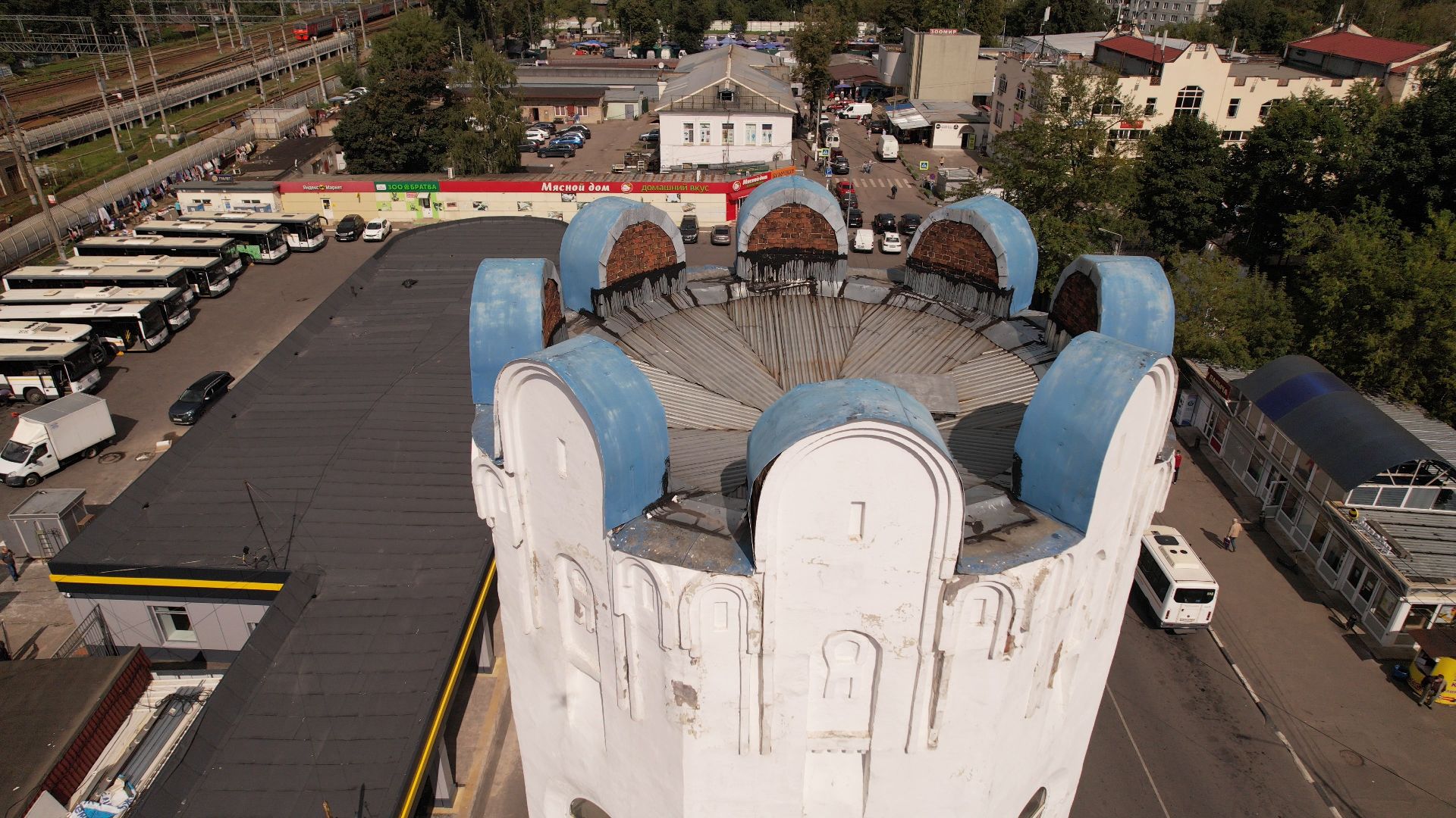 башня, пушкино,видео с коптера,