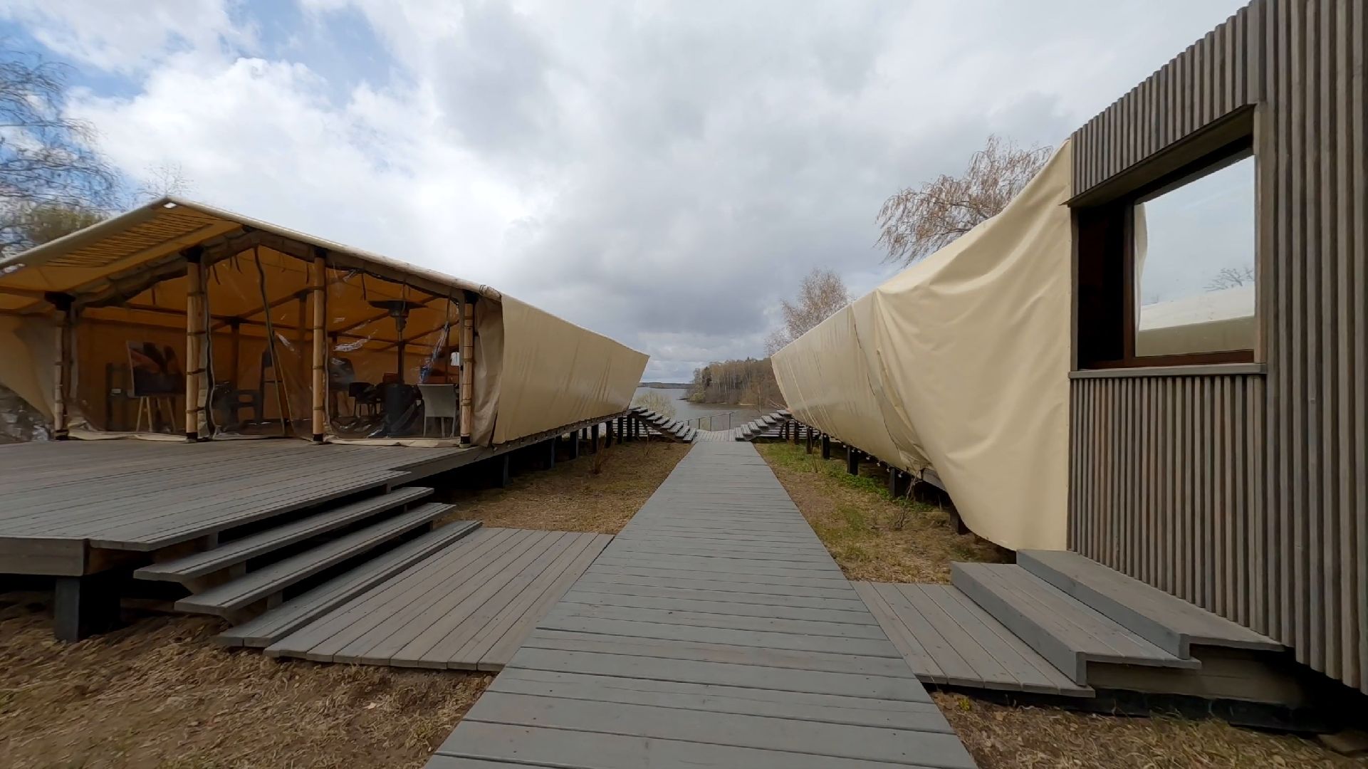 глэмпинг, пушкино, водохранилище,видео с коптера,