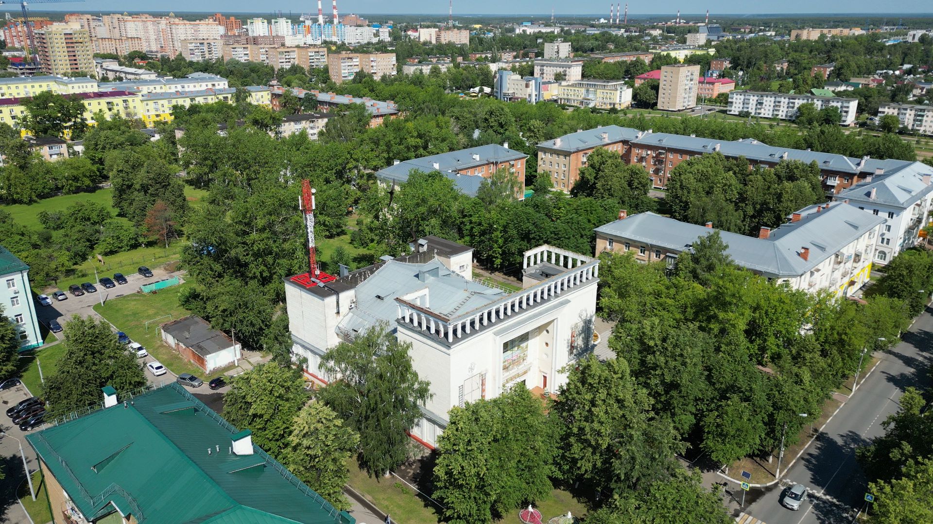 ступино, дом культуры, металлург,видео с коптера,
