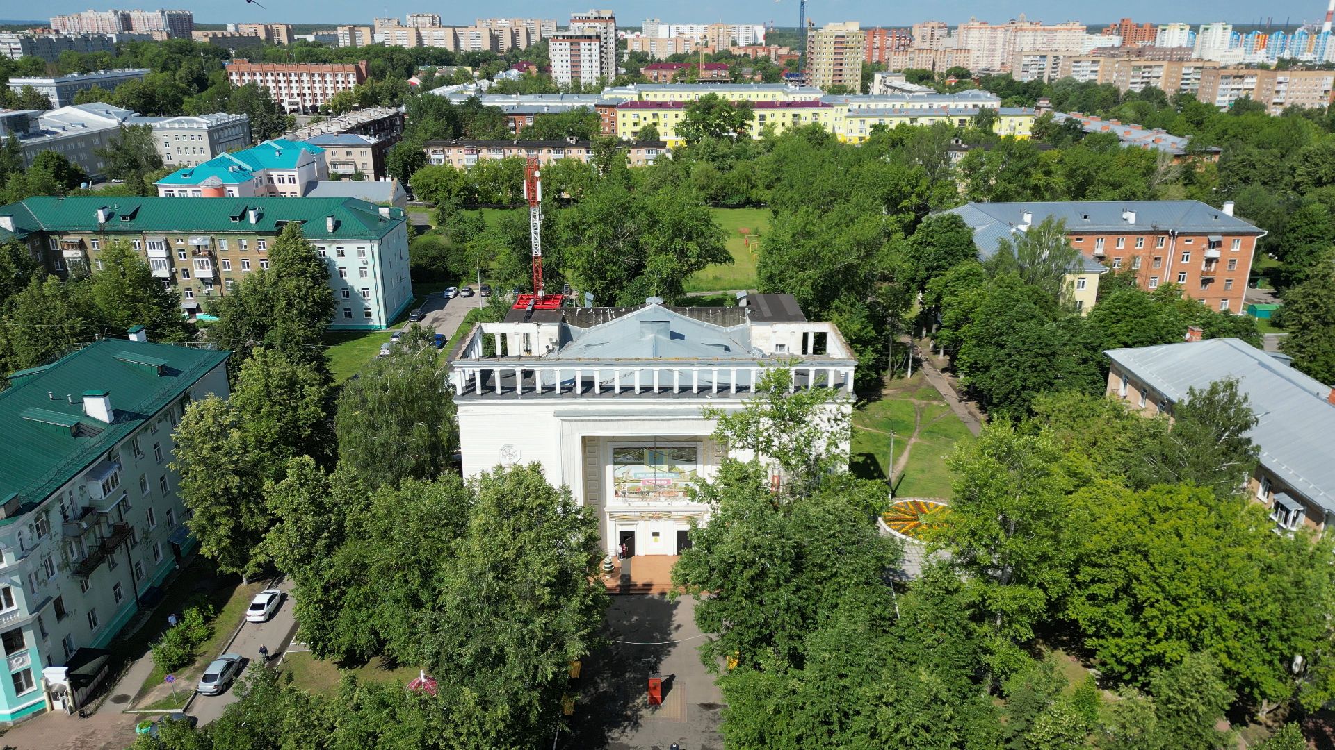 ступино, дом культуры, металлург,видео с коптера,