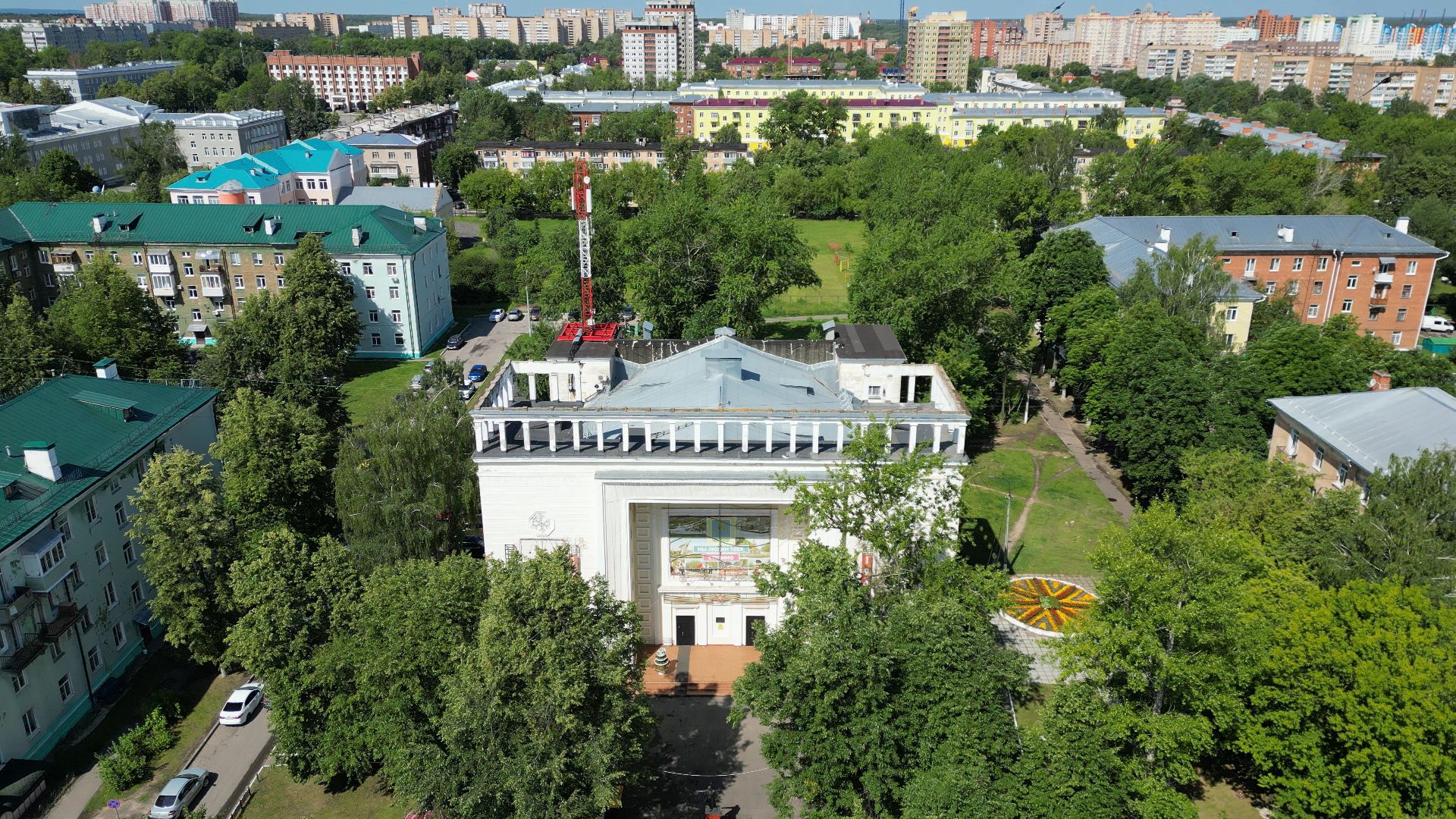 ступино, дом культуры, металлург,видео с коптера,