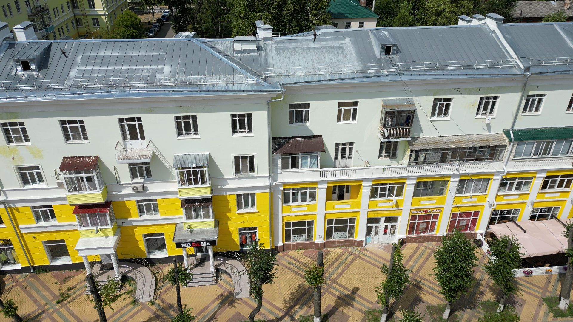 ступино, дома, проспект,видео с коптера,