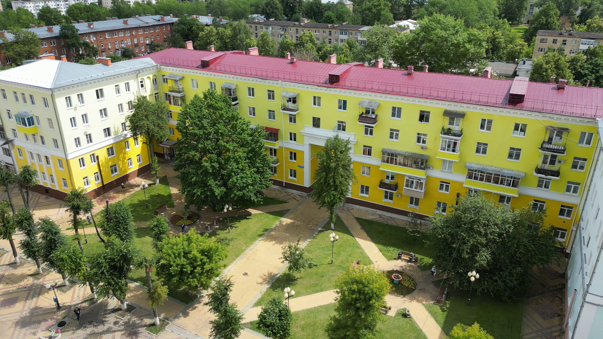 ступино, дома, проспект,видео с коптера,