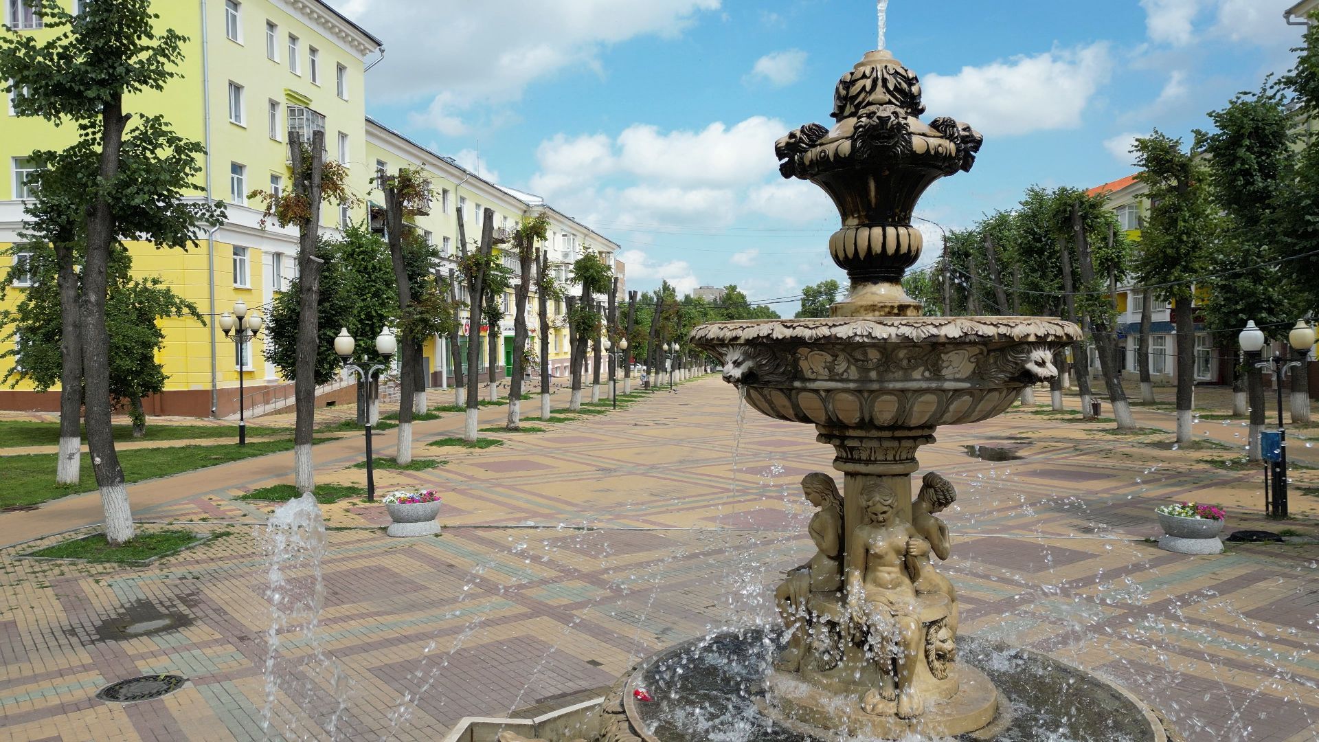 ступино, дома, проспект,видео с коптера,