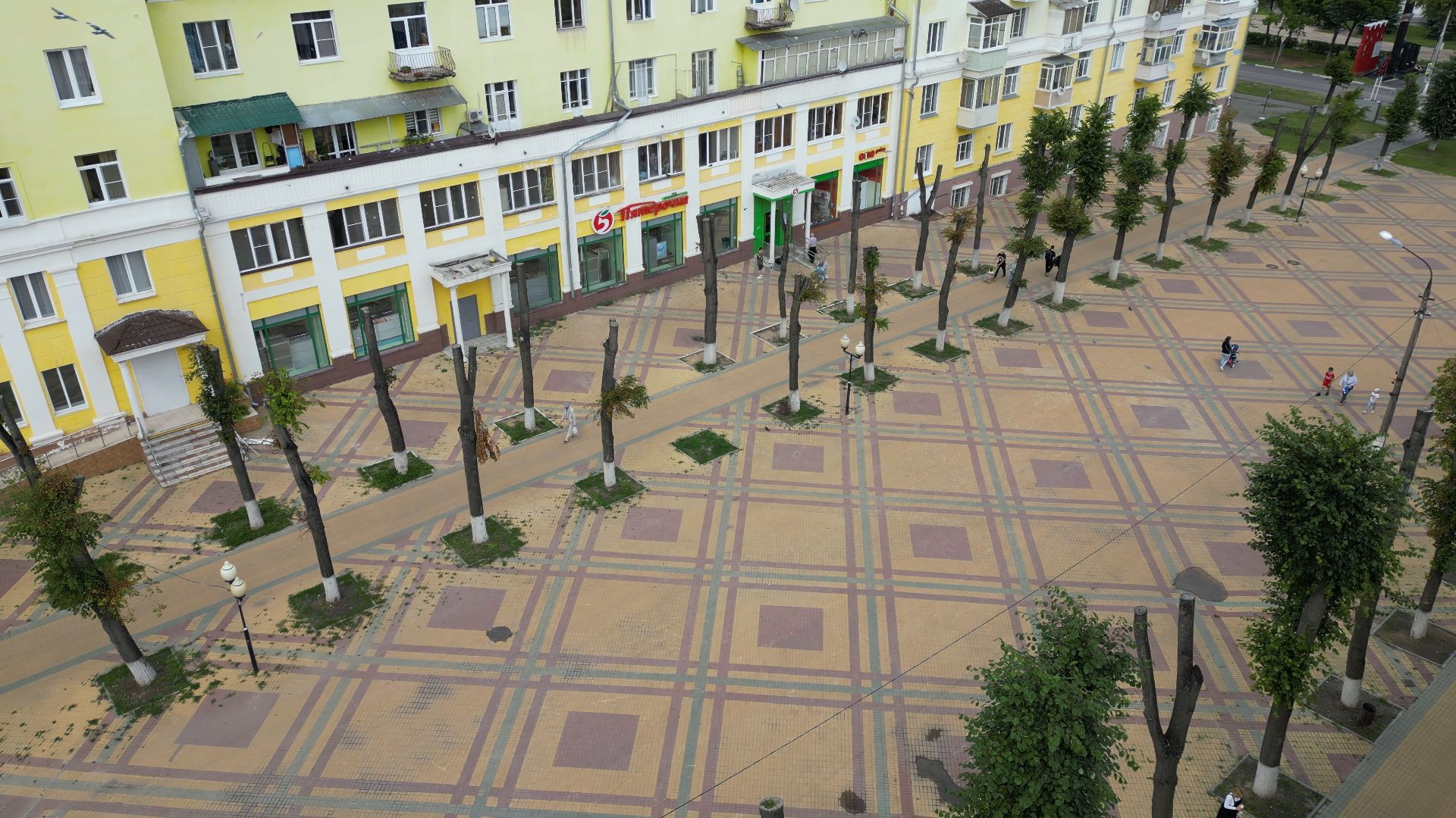 ступино, дома, проспект,видео с коптера,