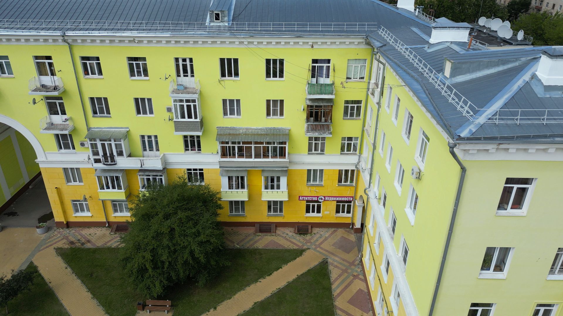 ступино, дома, проспект,видео с коптера,