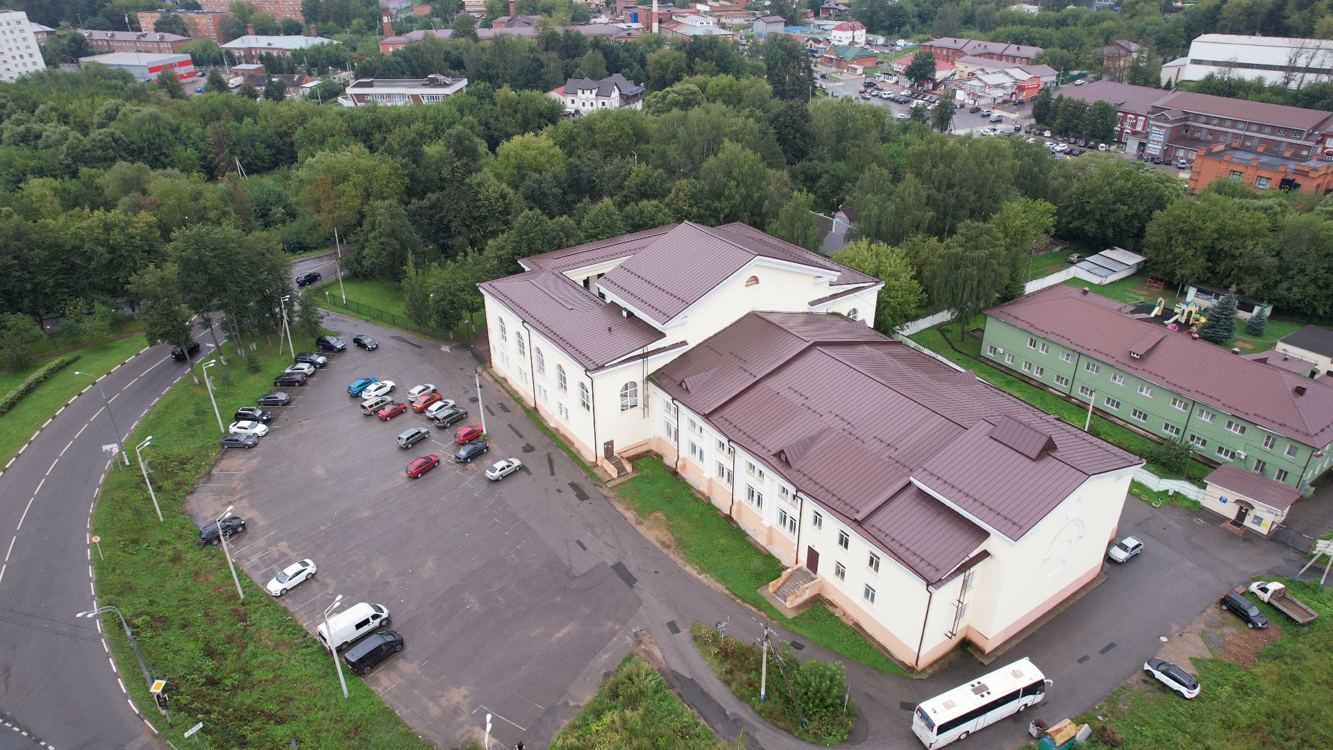 яхрома, дк, центр,видео с коптера,