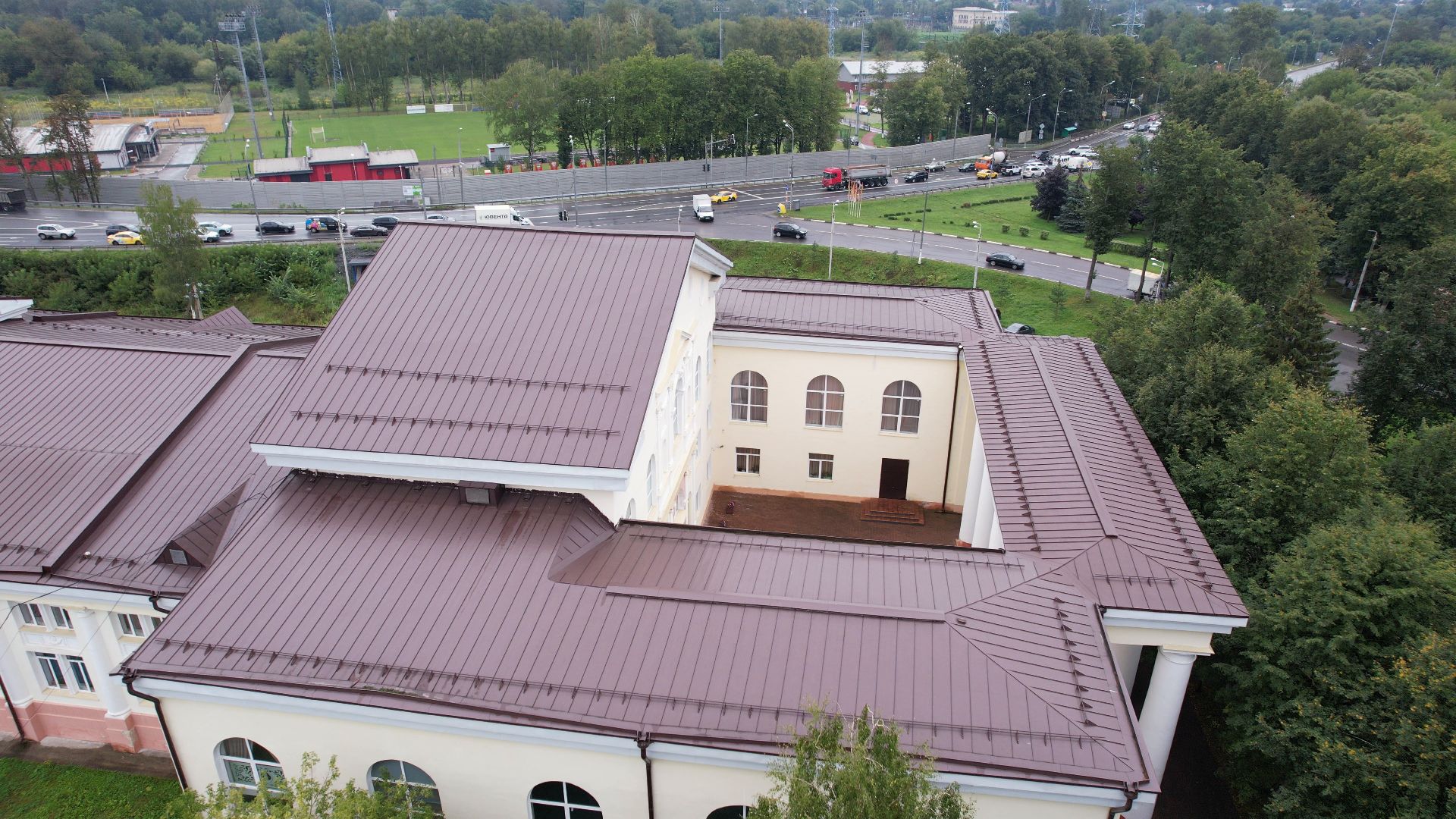 яхрома, дк, центр,видео с коптера,