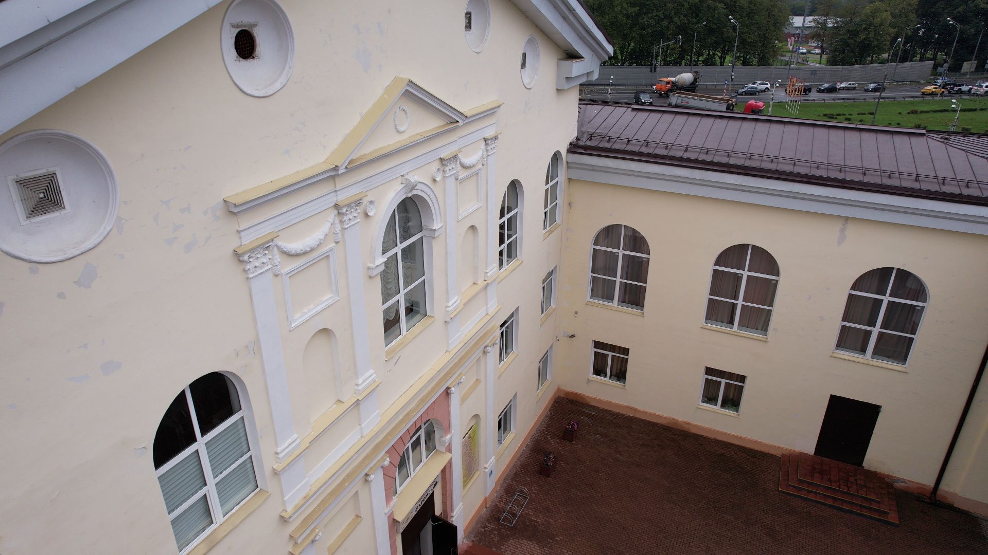 яхрома, дк, центр,видео с коптера,