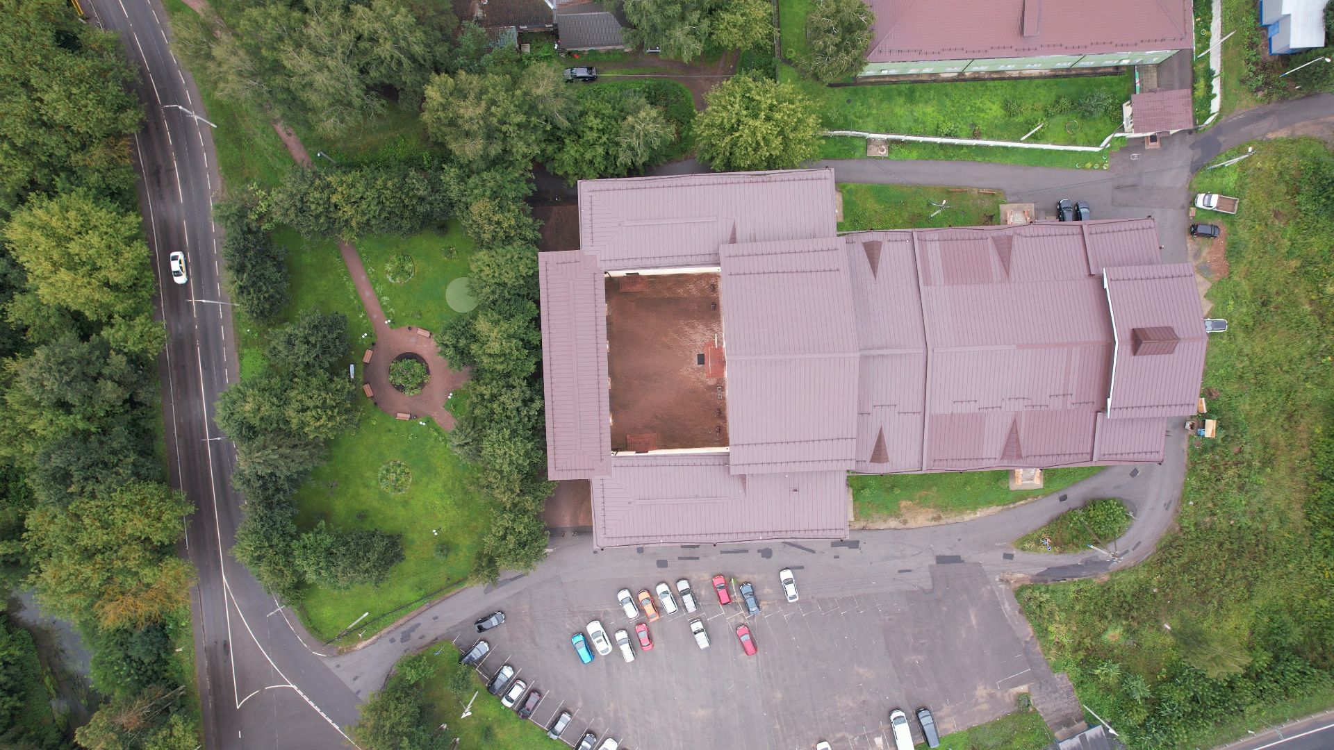 яхрома, дк, центр,видео с коптера,