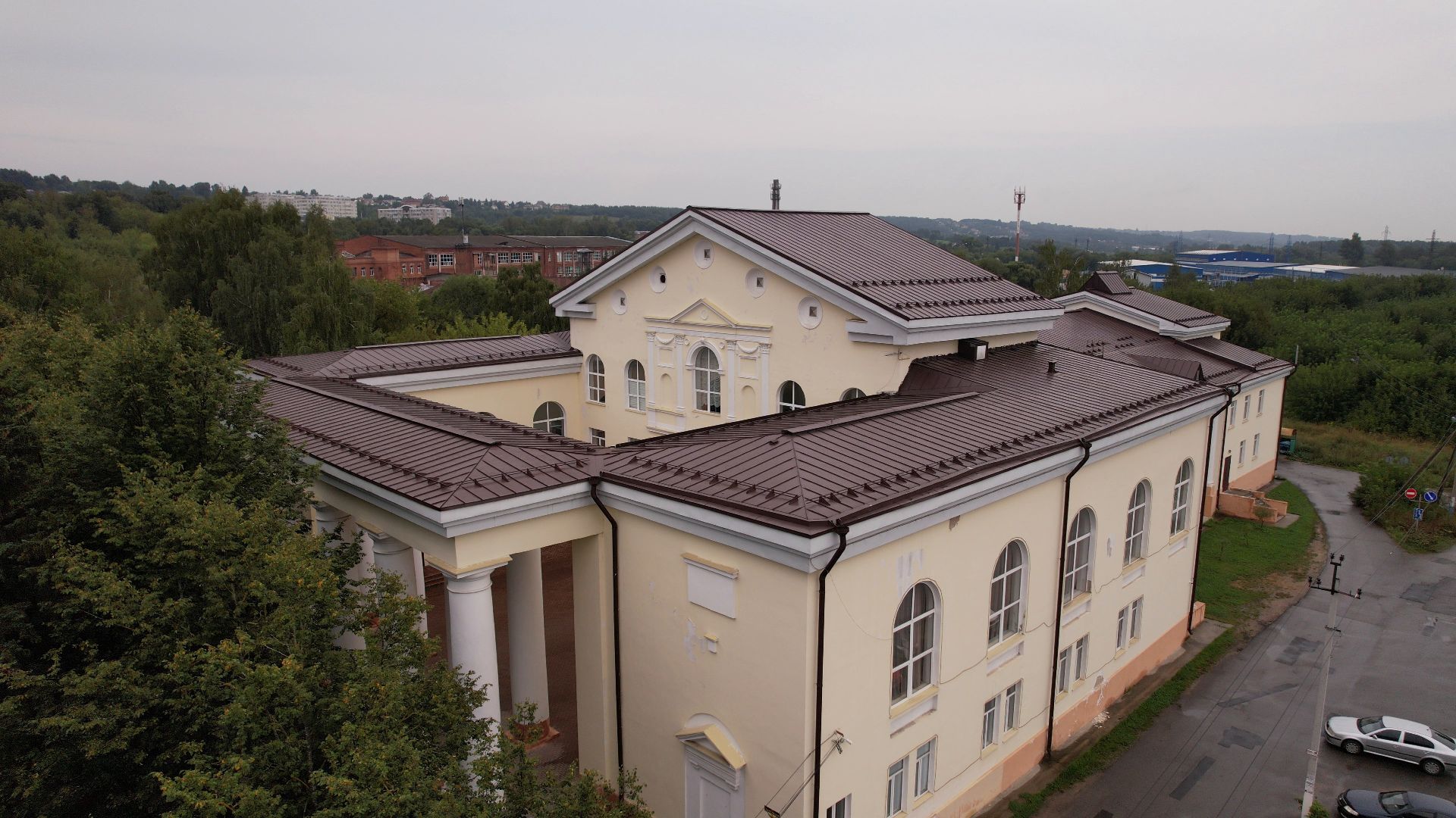 яхрома, дк, центр,видео с коптера,