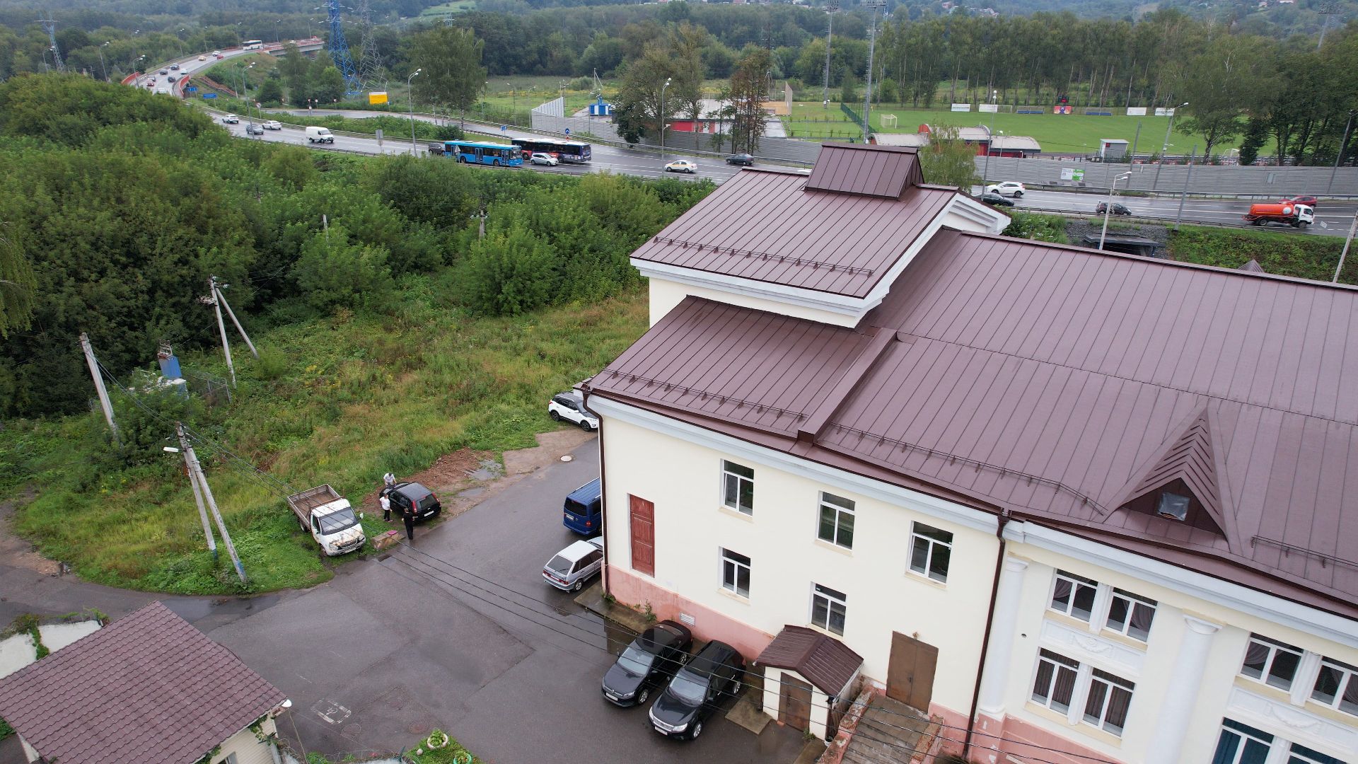 яхрома, дк, центр,видео с коптера,