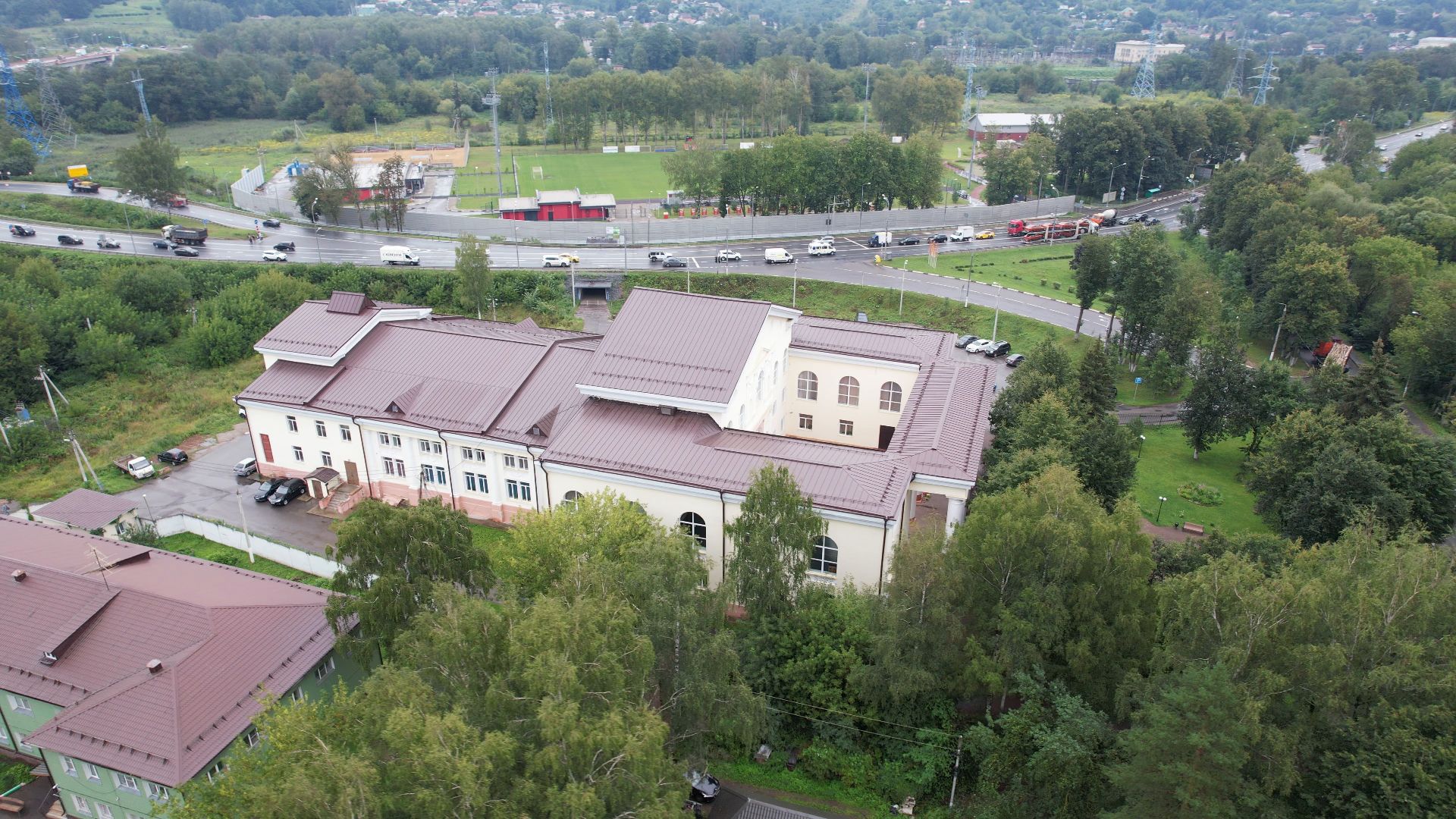 яхрома, дк, центр,видео с коптера,