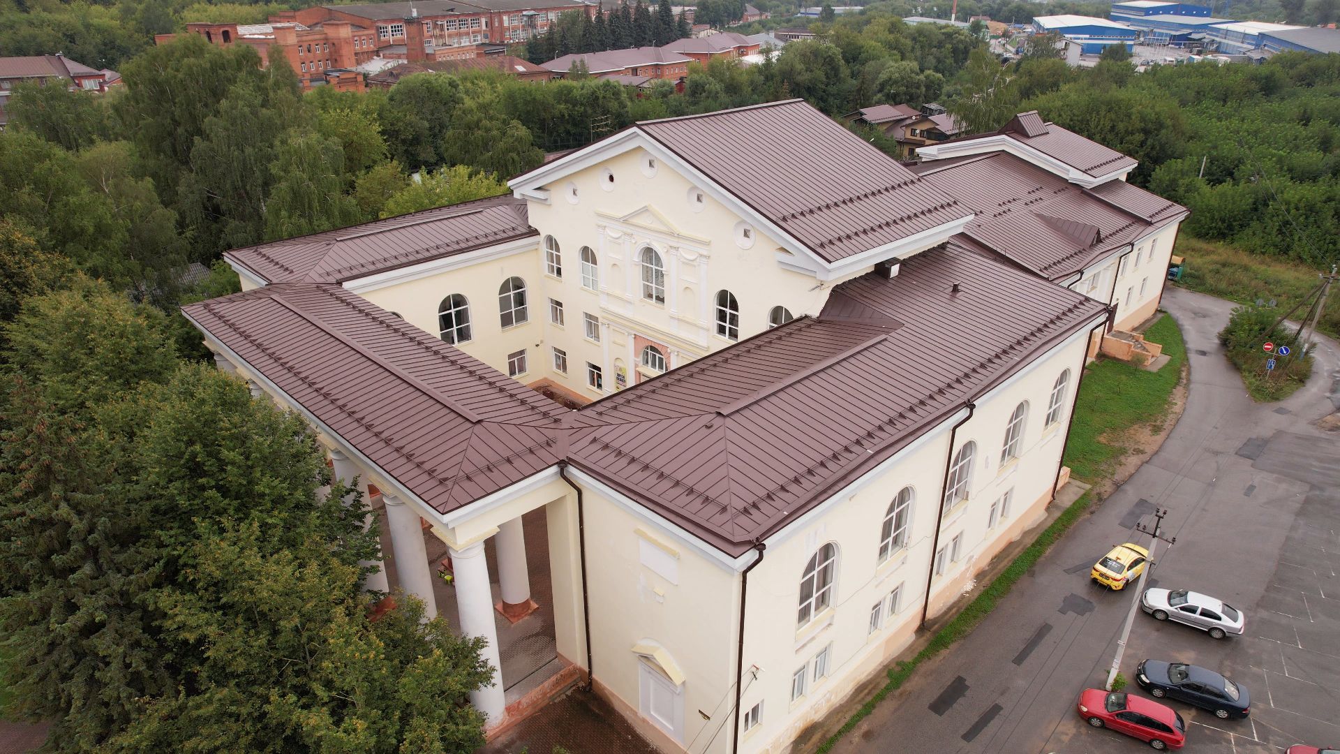 яхрома, дк, центр,видео с коптера,