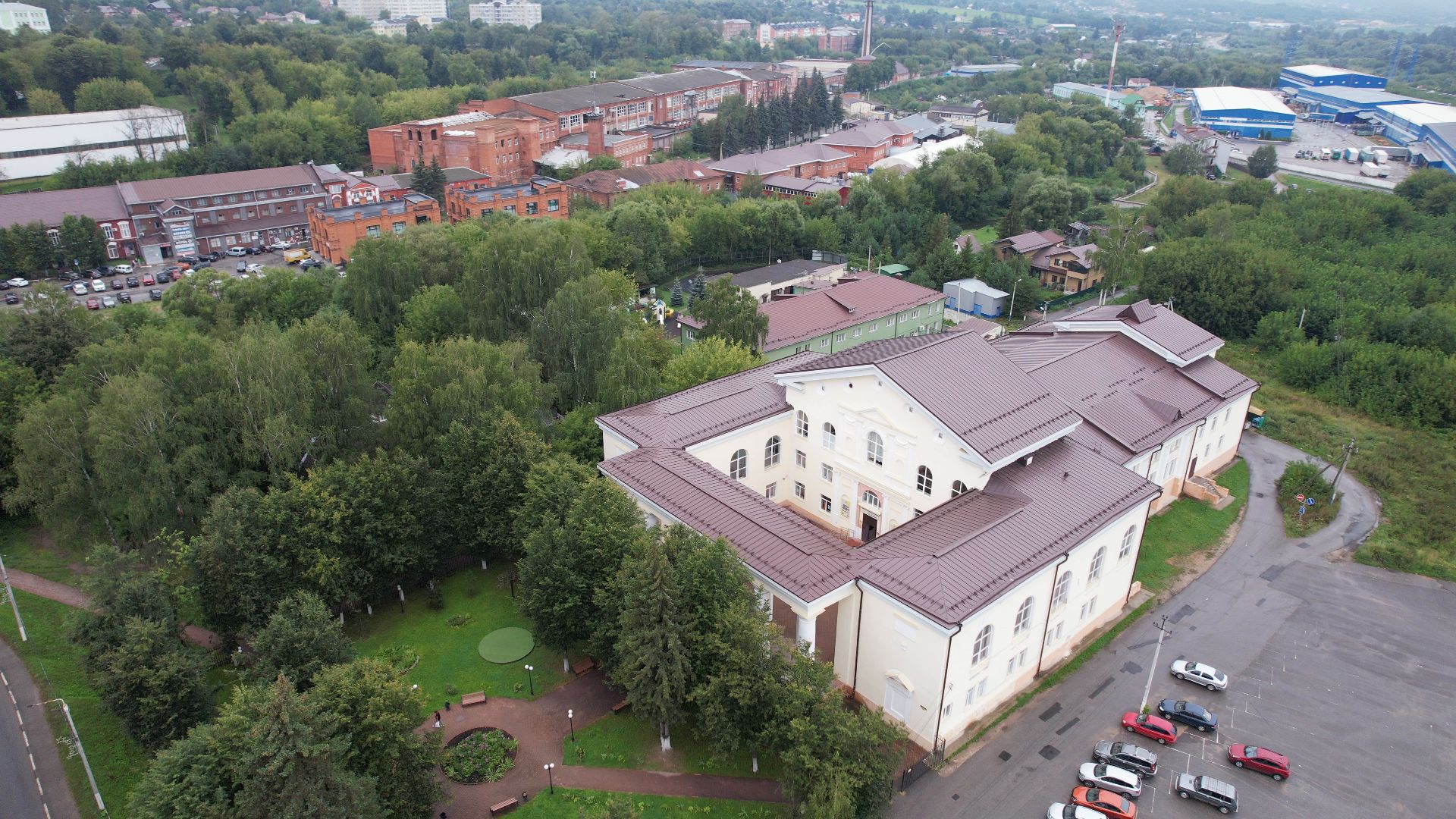 яхрома, дк, центр,видео с коптера,