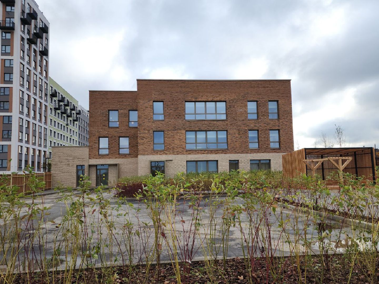 детский сад, строительство, социальный объект, сапроново, брусника,