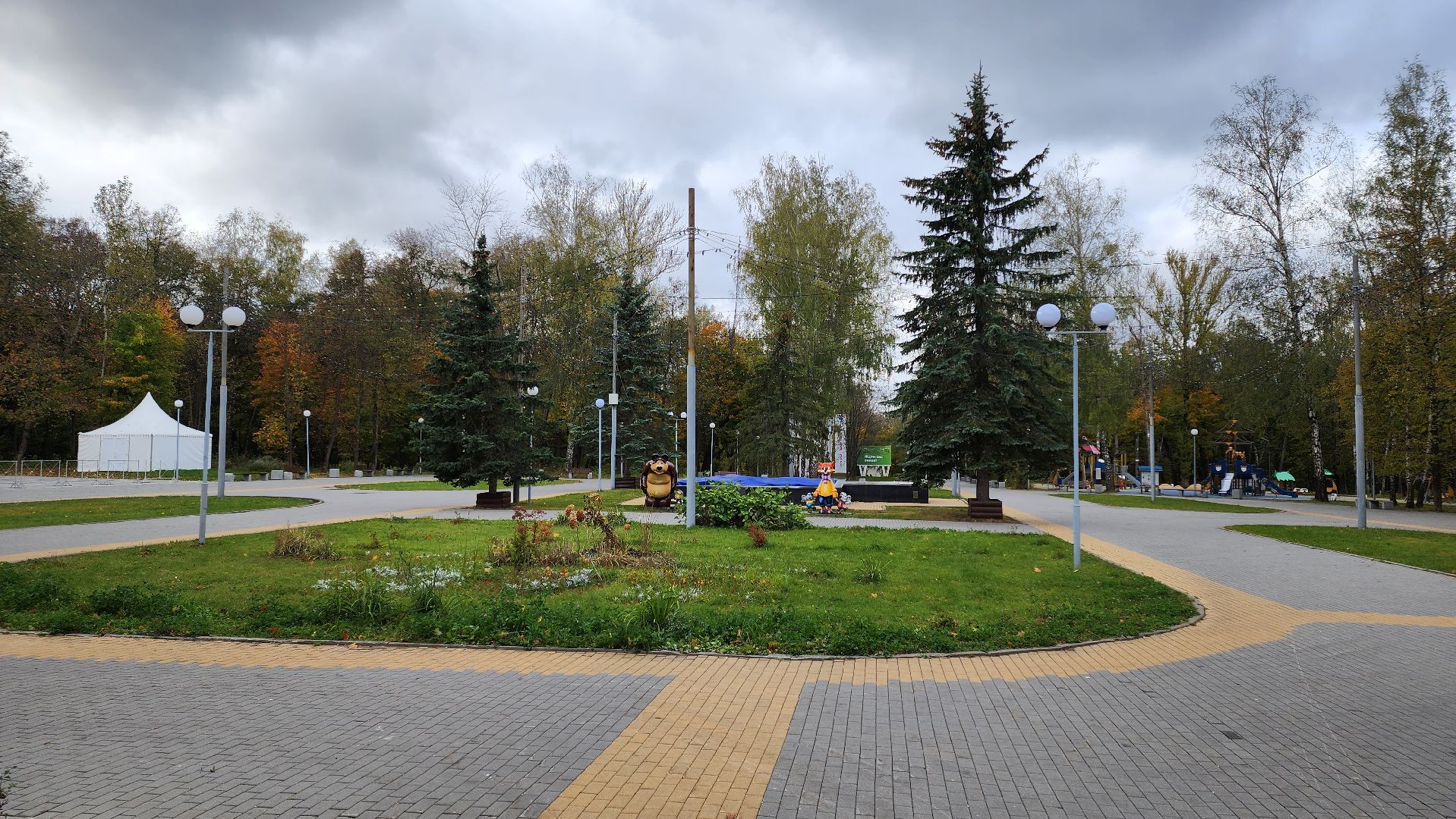 кашира, фонтан, консервация, подготовка к зиме, городской парк,