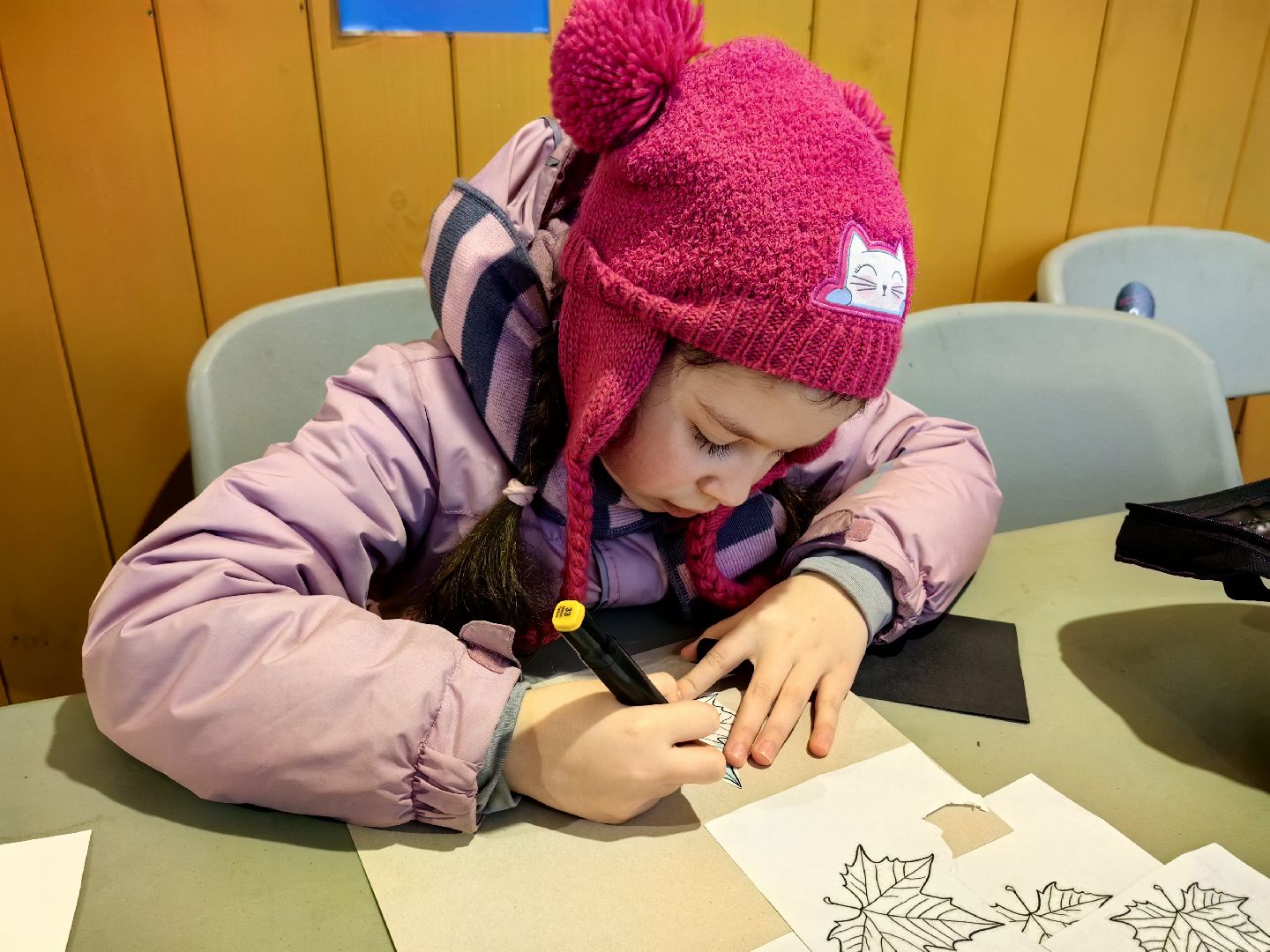 мастер-класс, открытка, парк, дети,