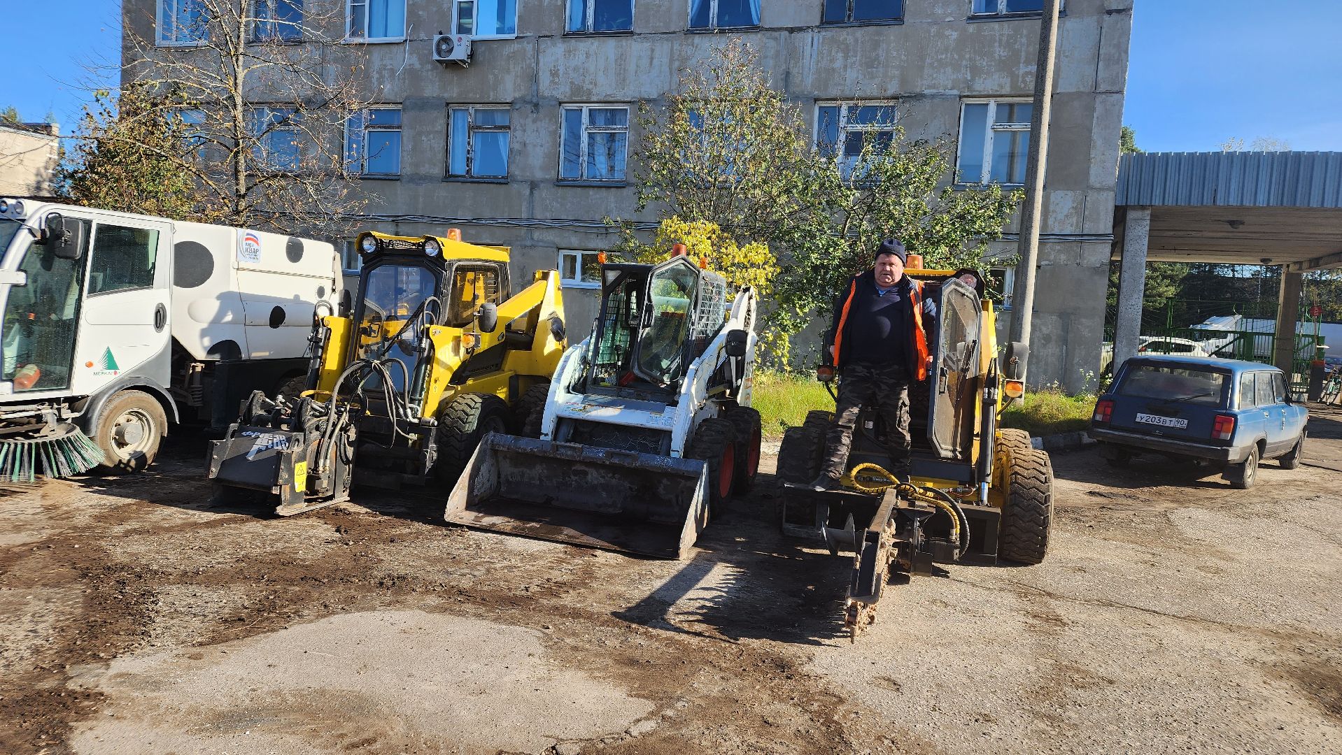 техника, коммунальное хозяйство, смотр, Протвино, подготовка к зиме,