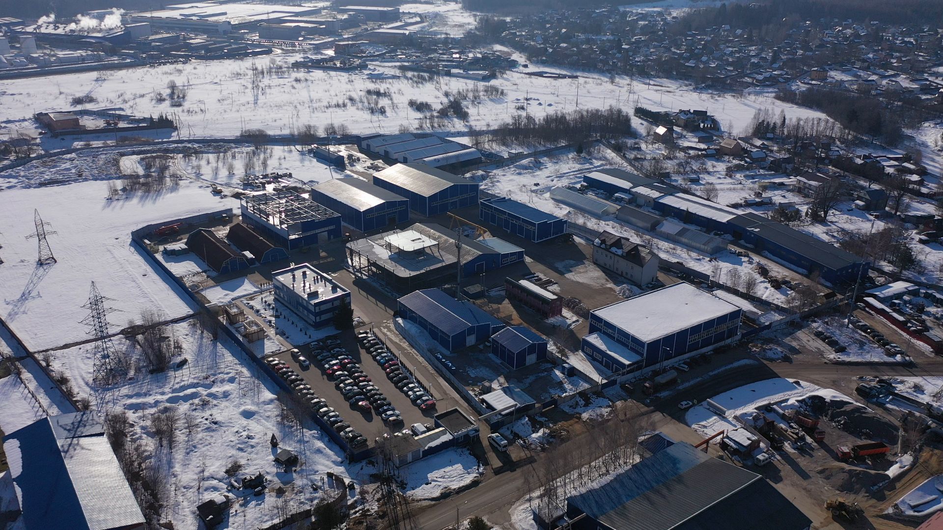 водоочистка, солнечногорск,видео с коптера,