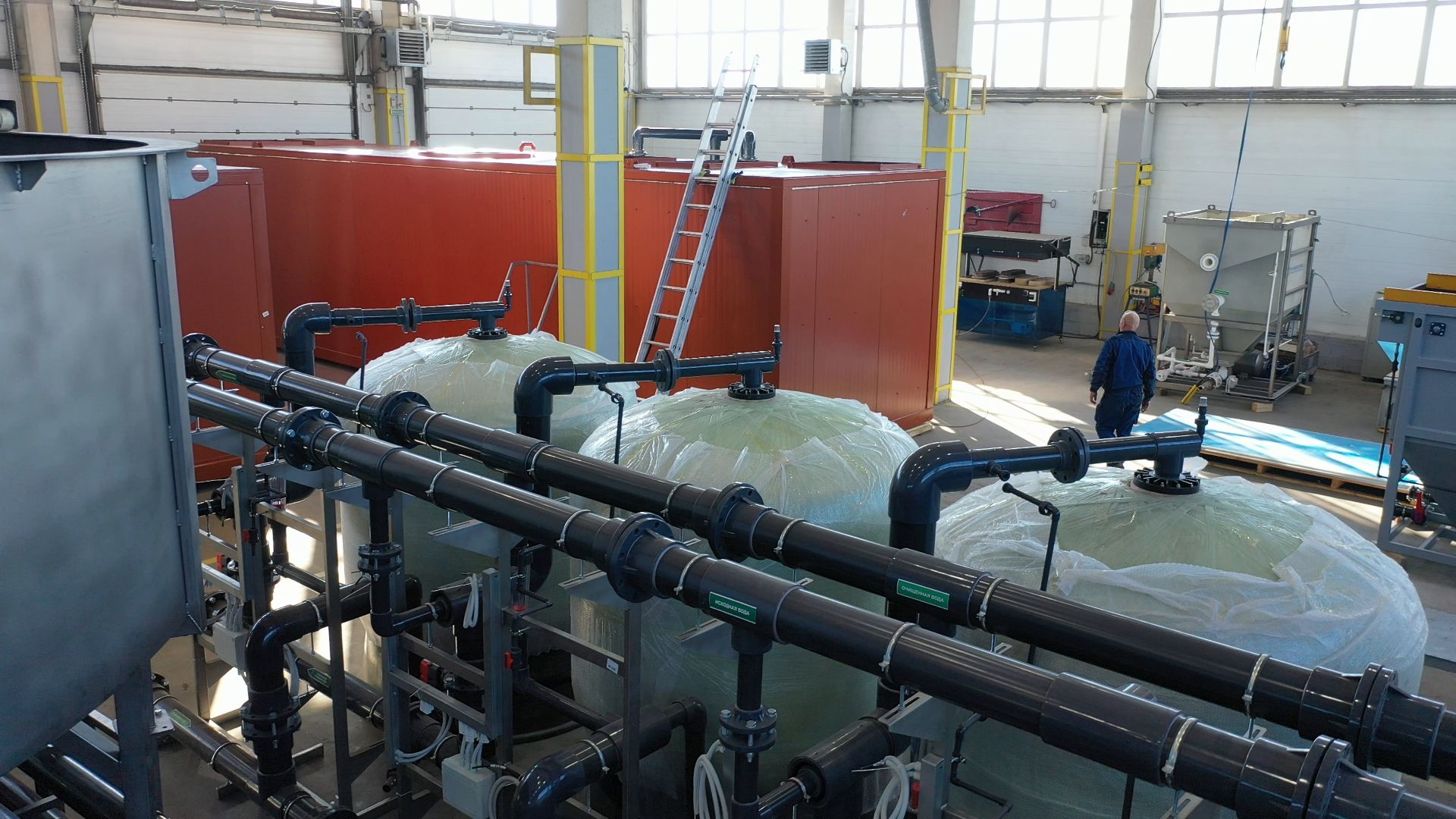 водоочистка, солнечногорск,видео с коптера,