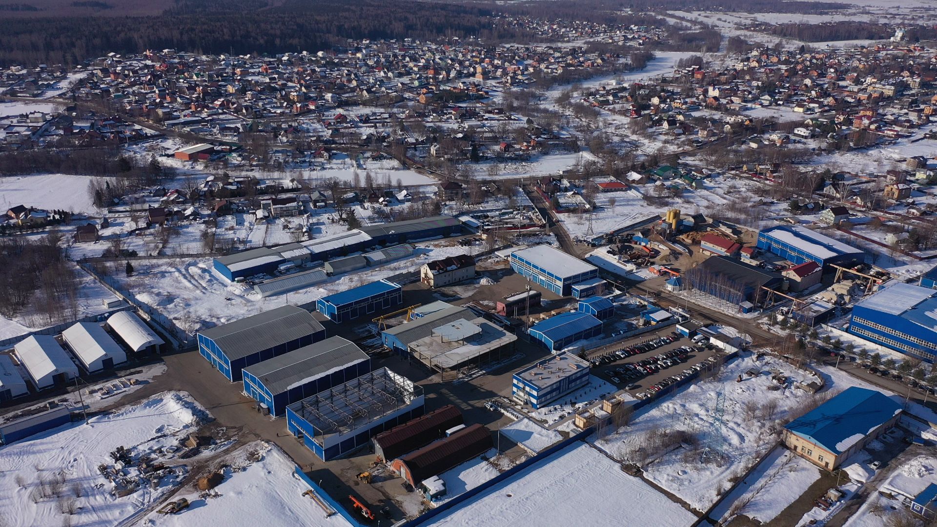 водоочистка, солнечногорск,видео с коптера,