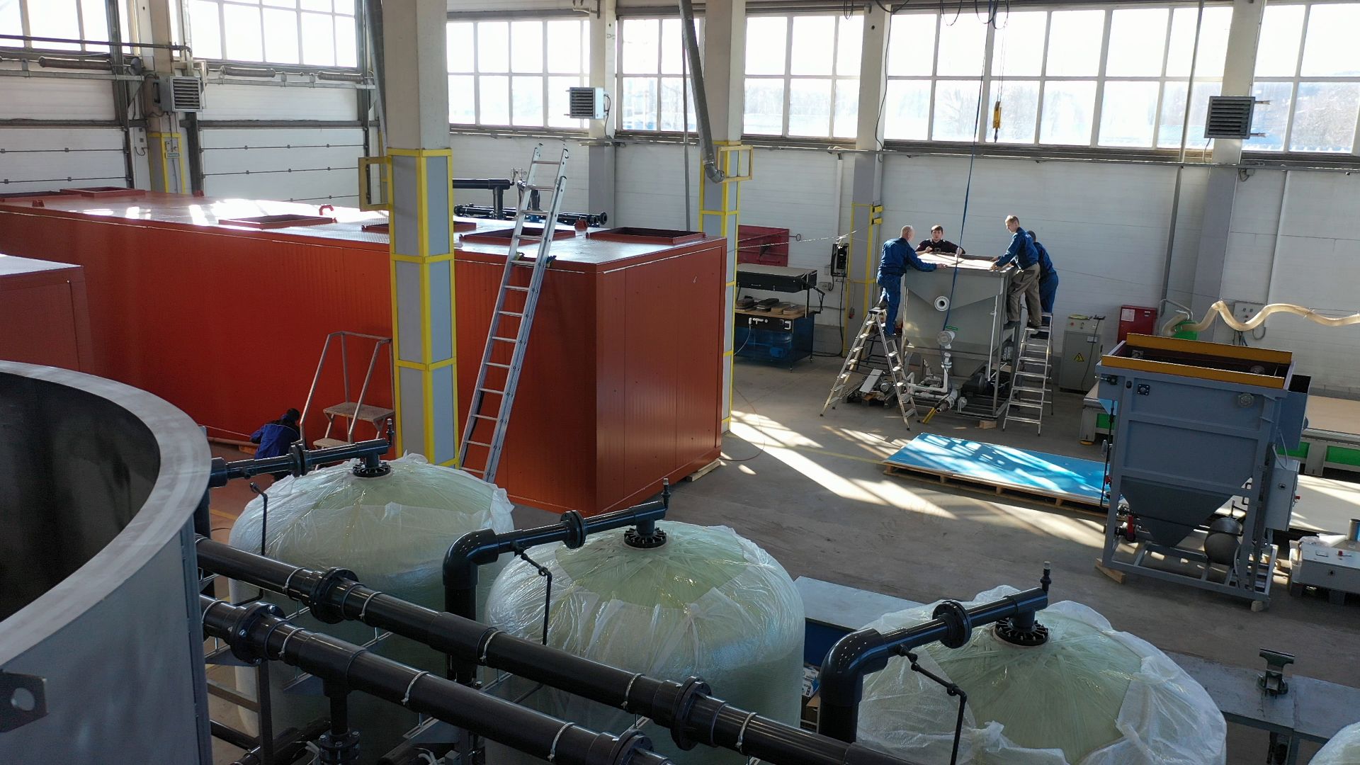 водоочистка, солнечногорск,видео с коптера,