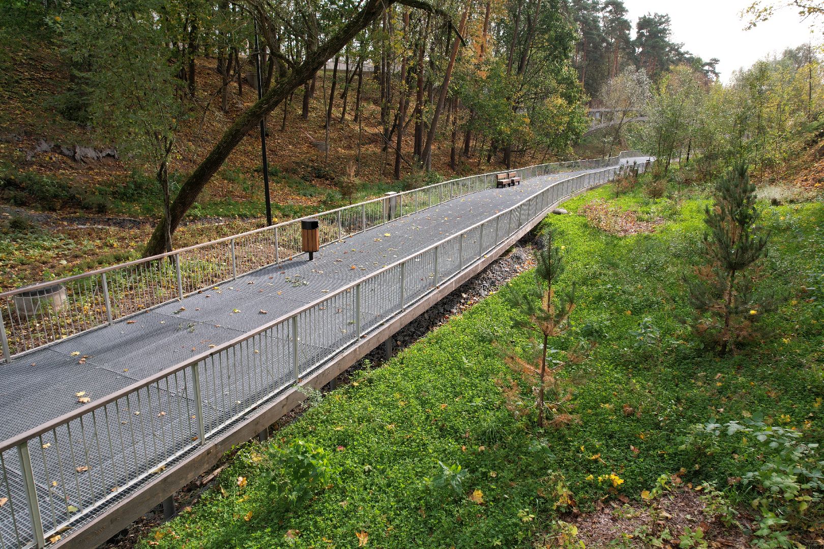 звенигород, овраг, благоустройство,видео с коптера,