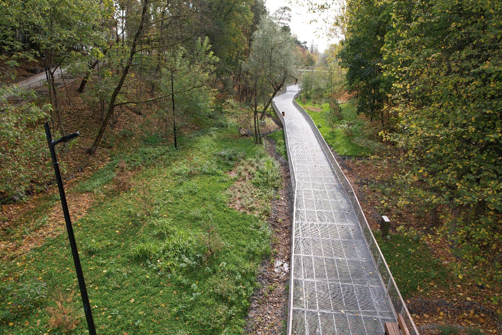 звенигород, овраг, благоустройство,видео с коптера,