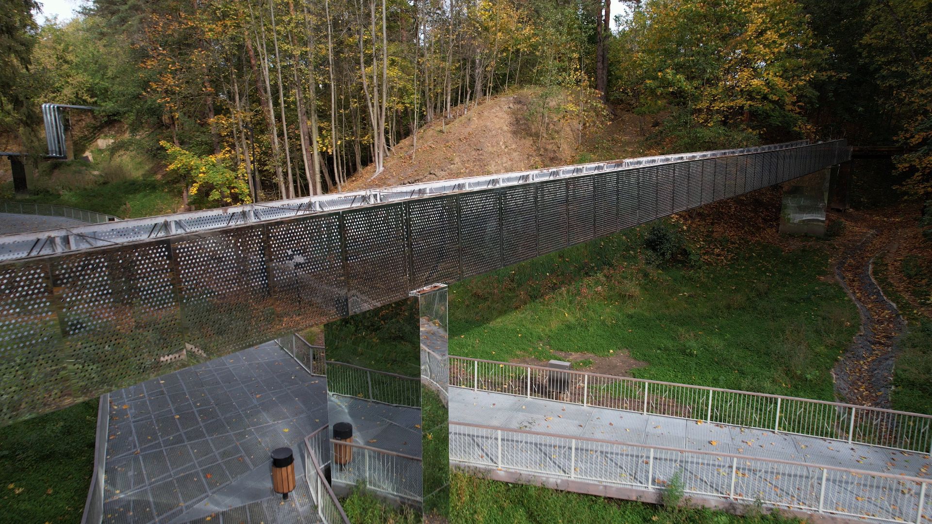 звенигород, овраг, благоустройство,видео с коптера,