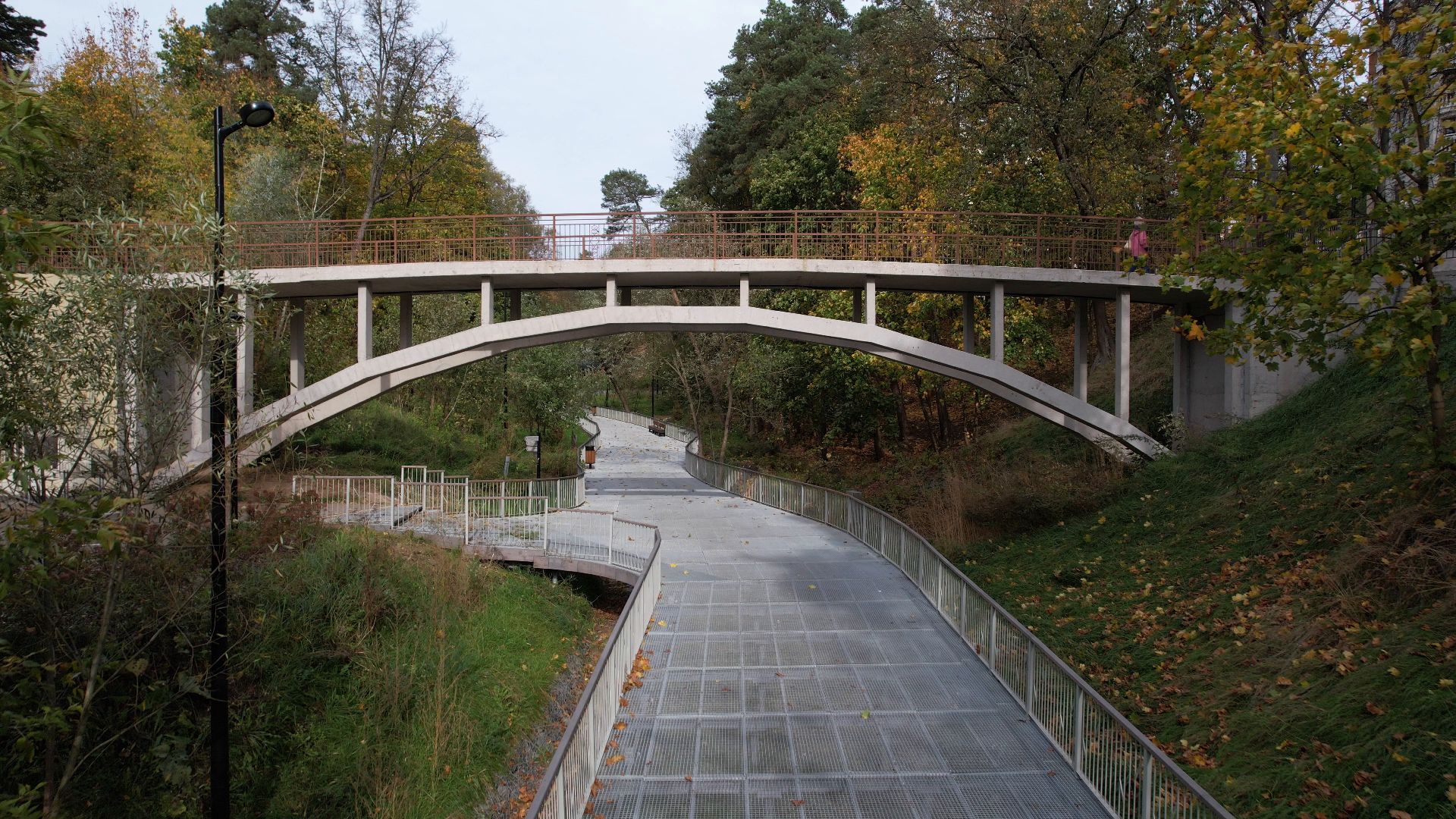 звенигород, овраг, благоустройство,видео с коптера,