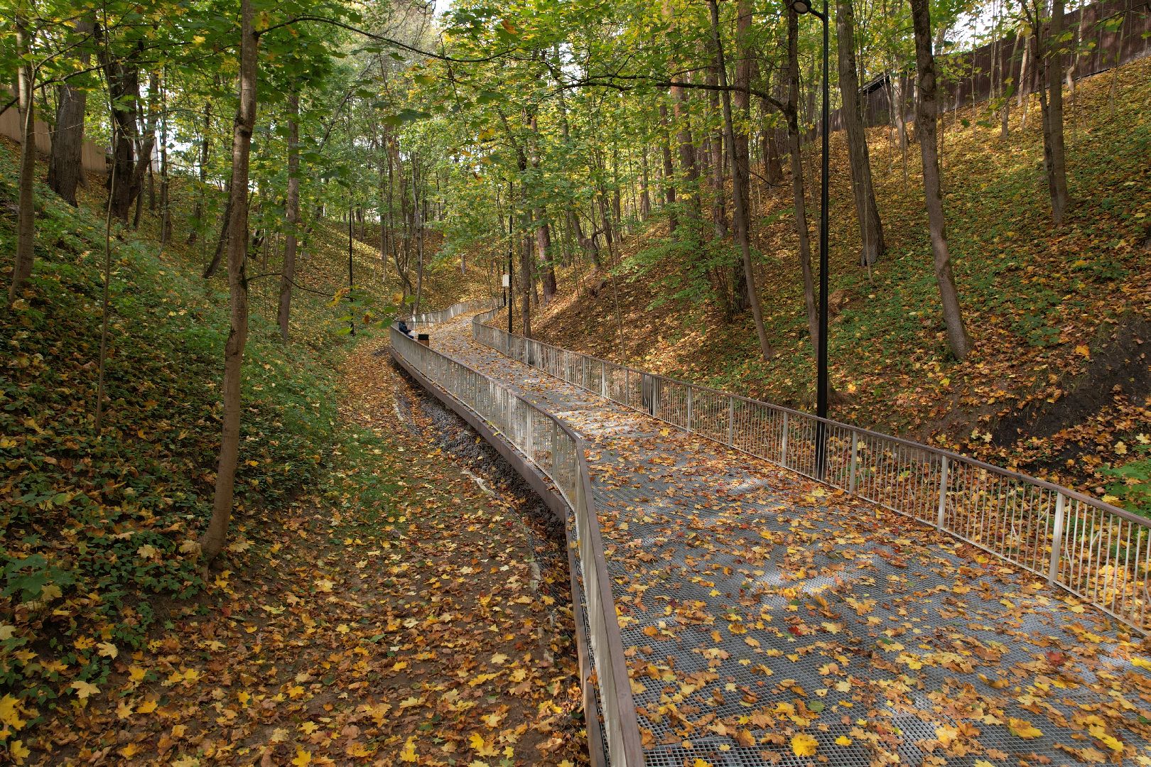 звенигород, овраг, благоустройство,видео с коптера,
