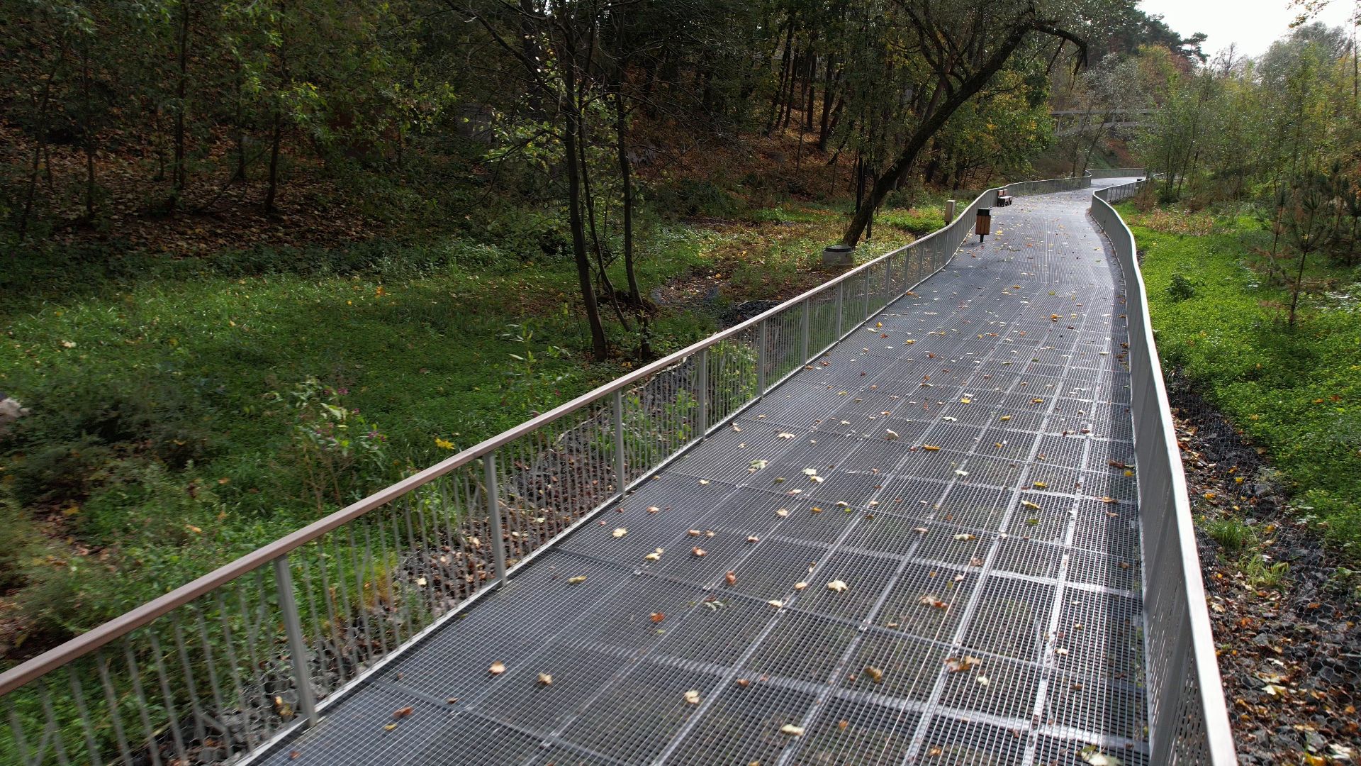 звенигород, овраг, благоустройство,видео с коптера,