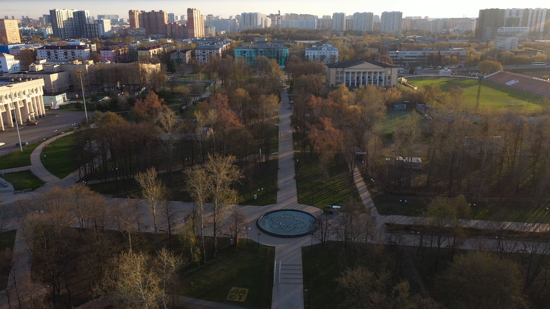 Люберцы, парк, культура,видео с коптера,