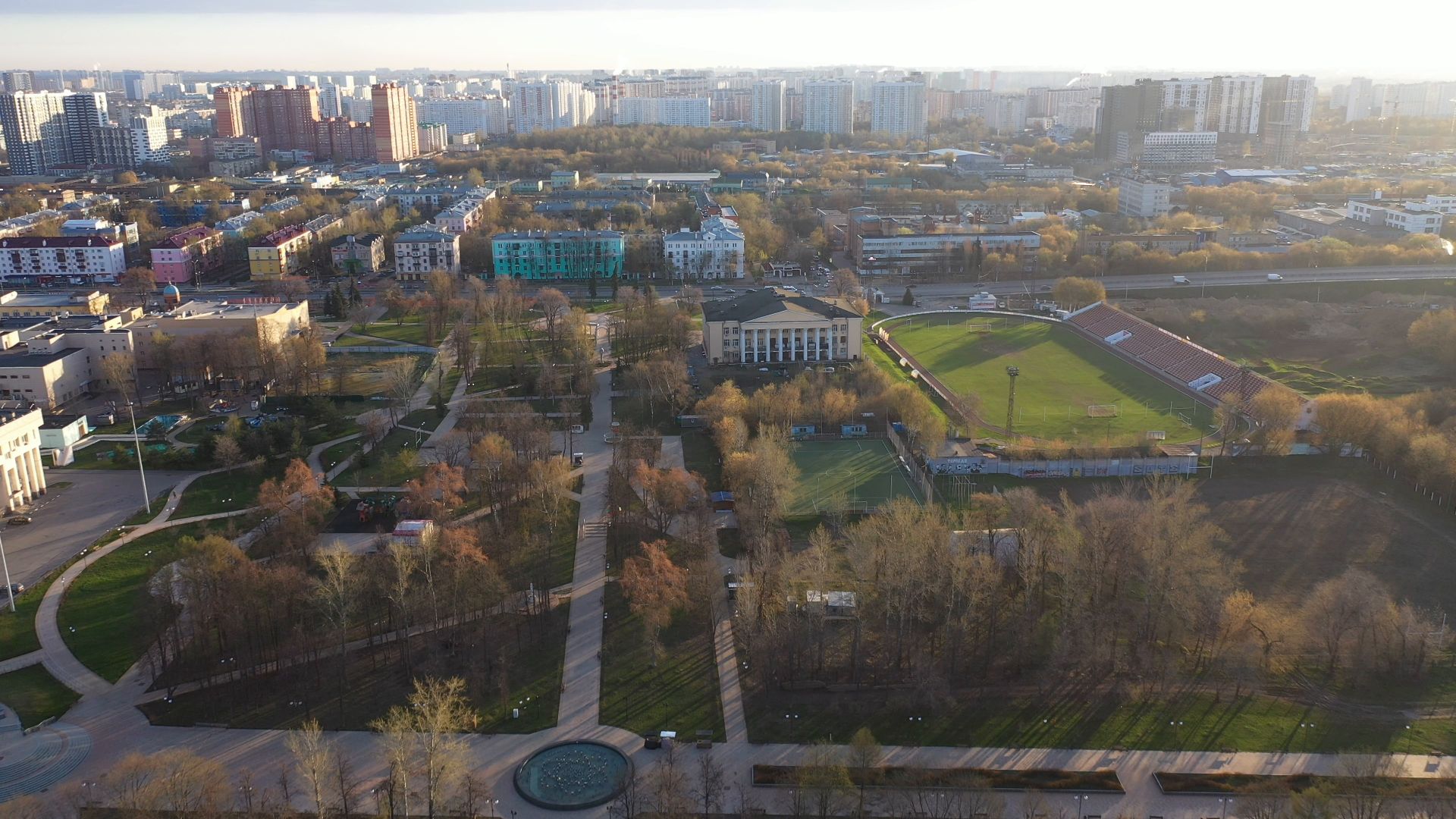 Люберцы, парк, культура,видео с коптера,