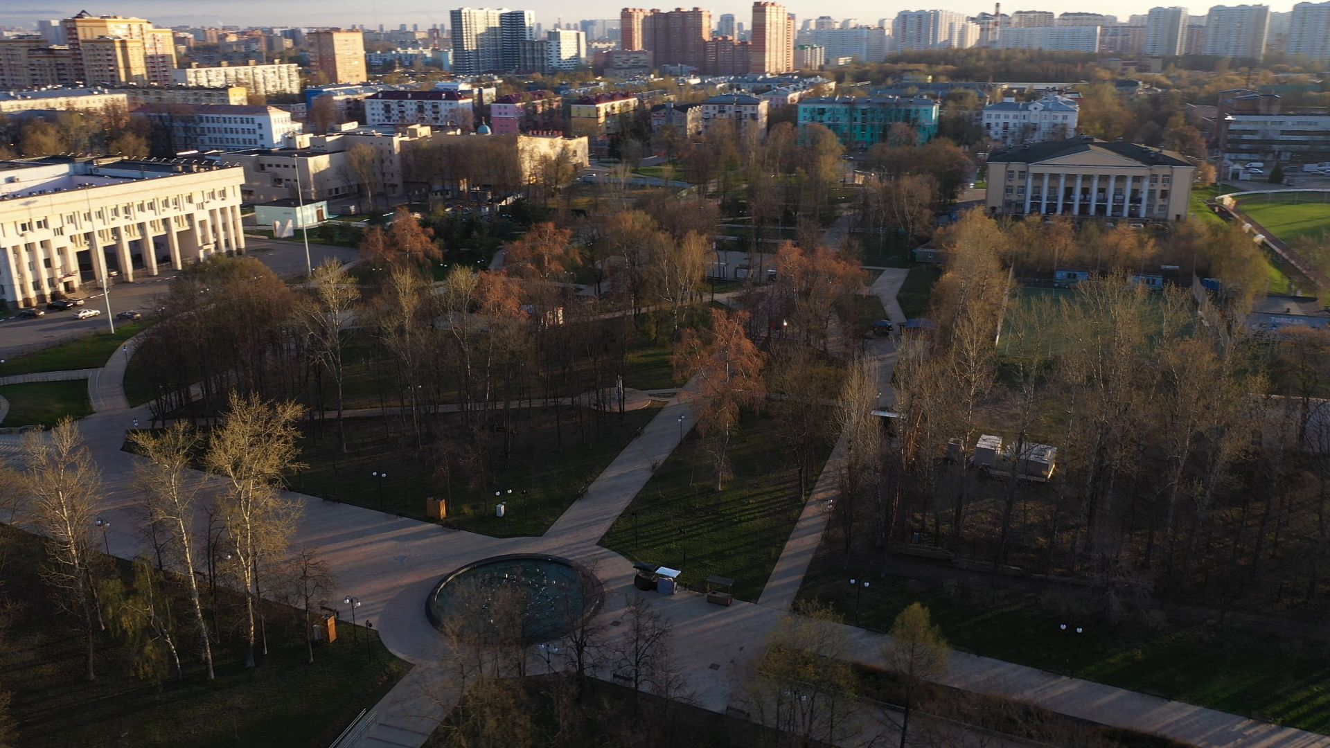 Люберцы, парк, культура,видео с коптера,