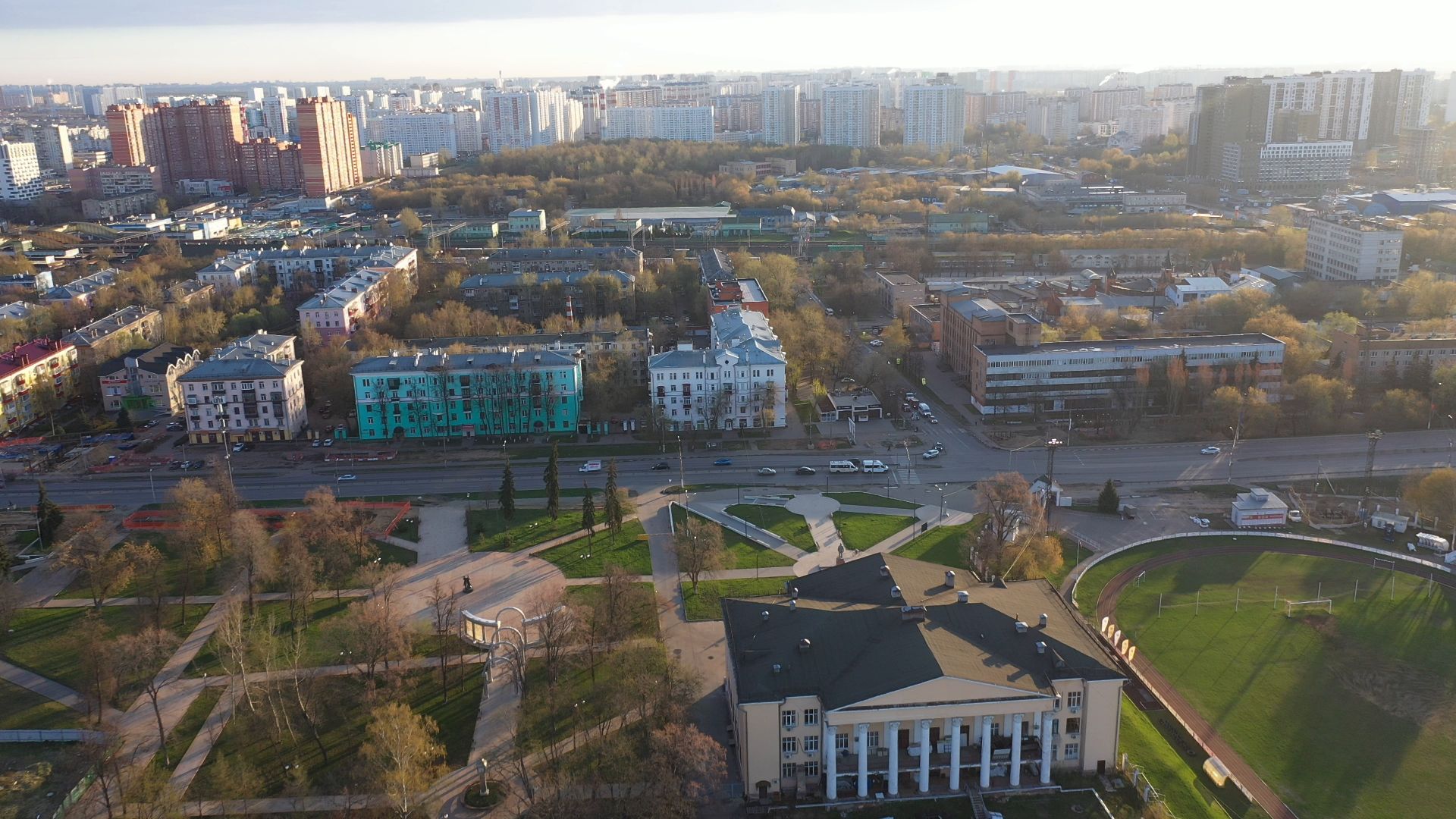 Люберцы, парк, культура,видео с коптера,