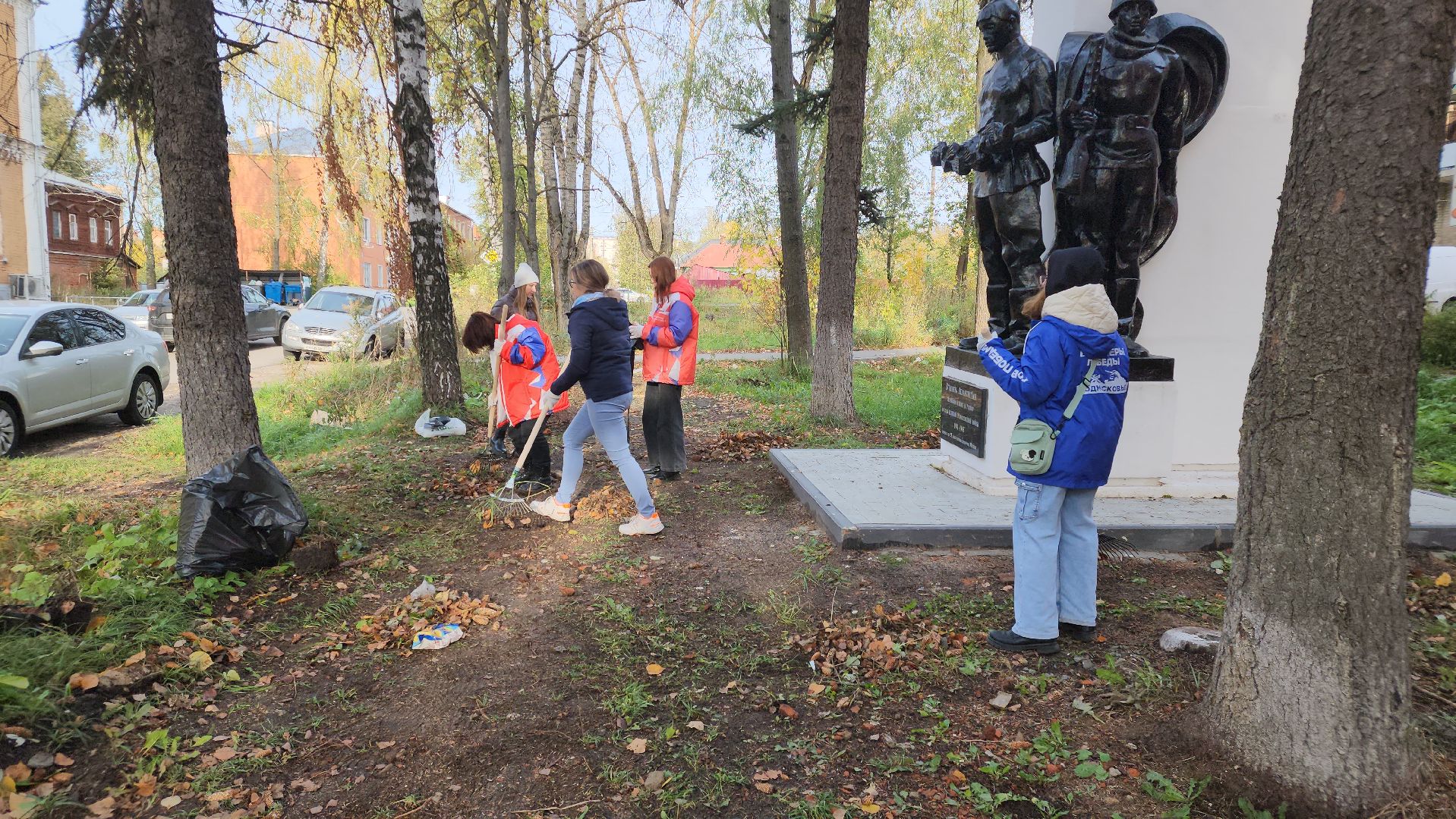 Егорьевск, уборка, волонтерство, памятник, великая отечественная война, меланжистов,