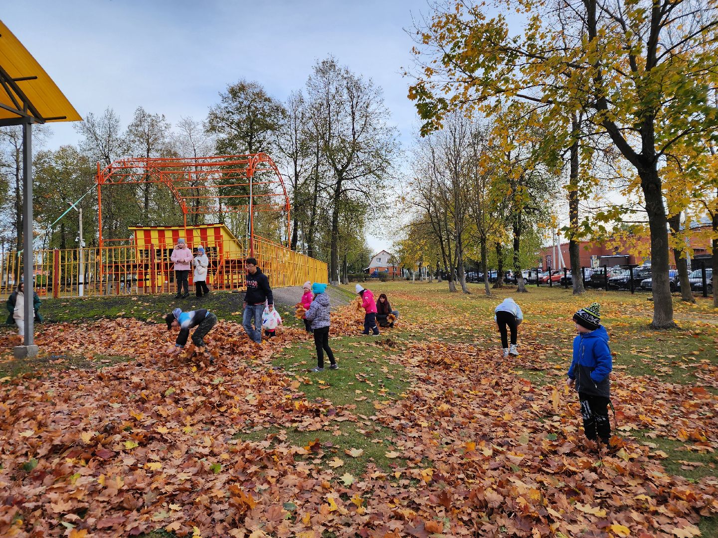 егорьевск, очень, дети, пегас, парк, осень, краски осени,