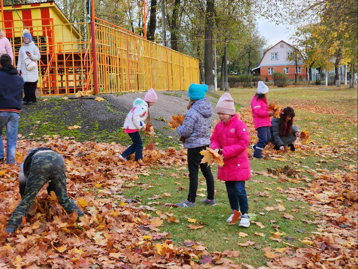 егорьевск, очень, дети, пегас, парк, осень, краски осени,