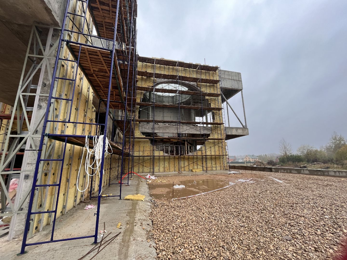 шаховская, строители, строительство, здание,