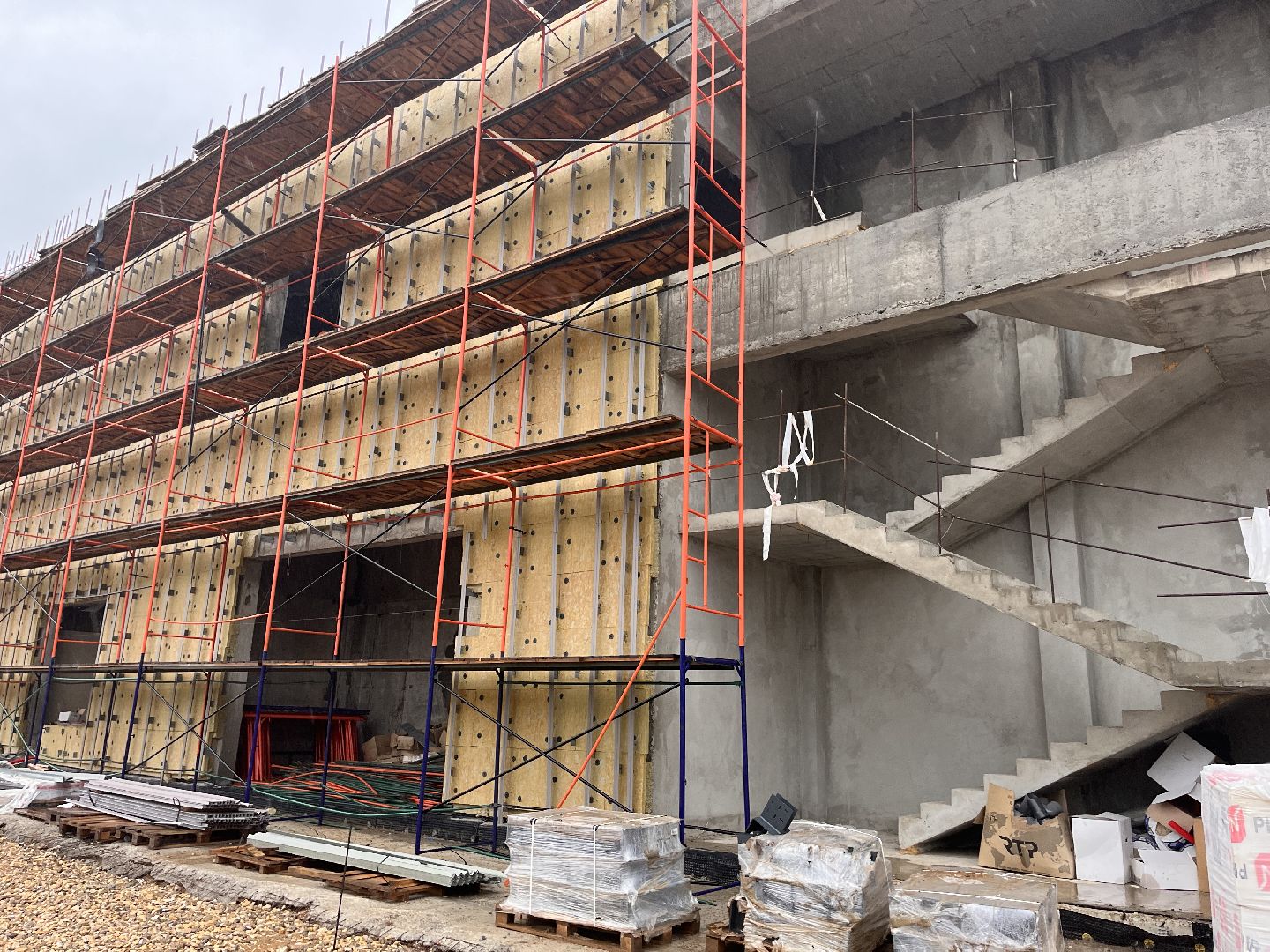 шаховская, строители, строительство, здание,