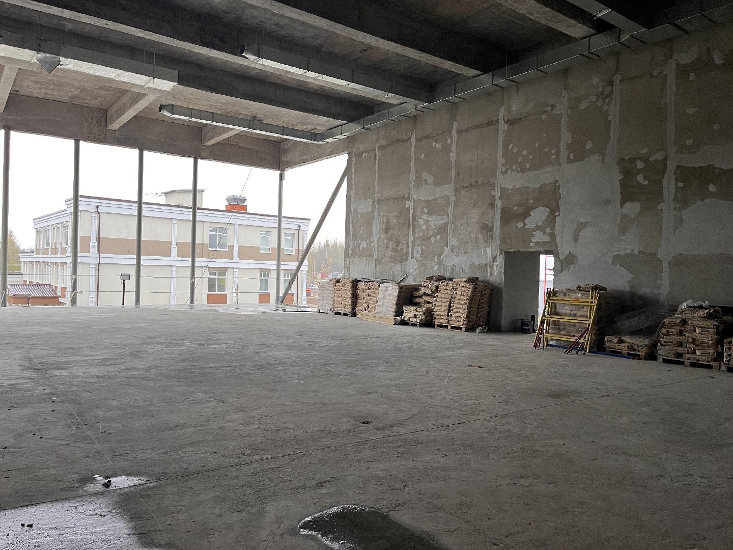 шаховская, строители, строительство, здание,