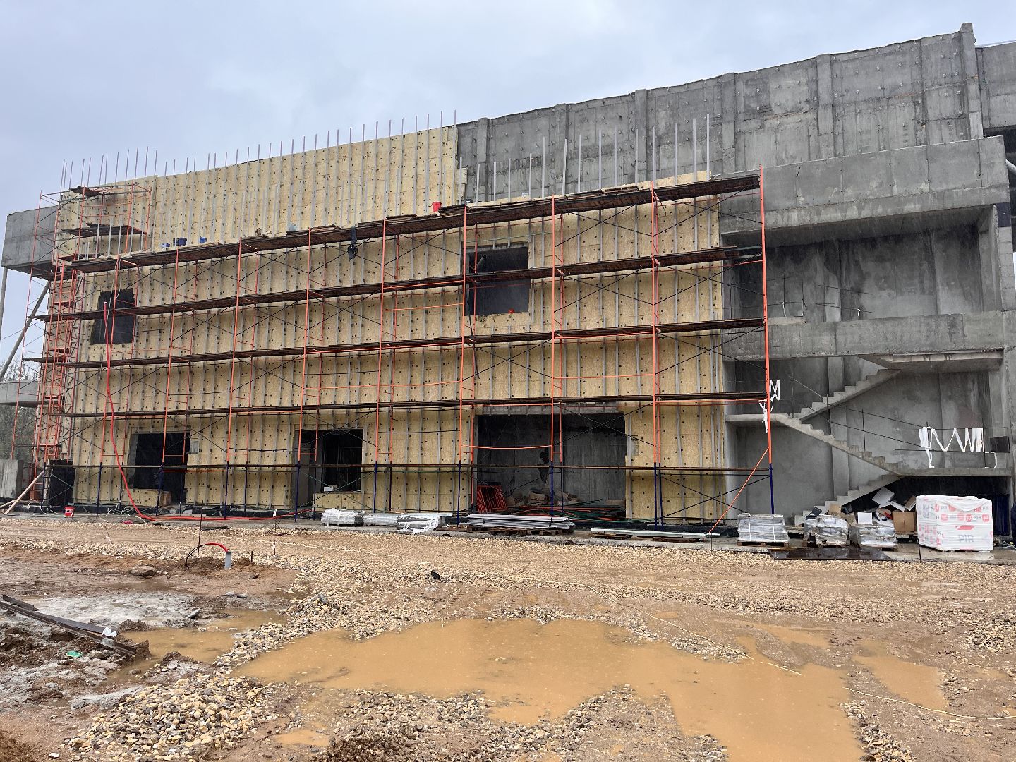 шаховская, строители, строительство, здание,