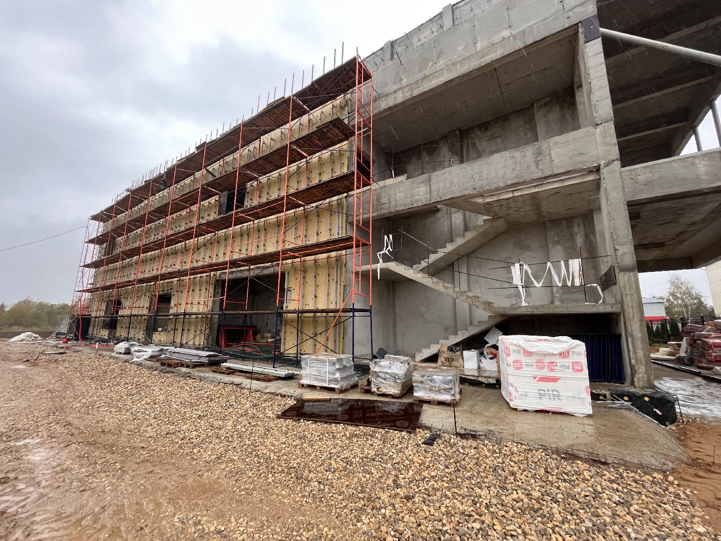 шаховская, строители, строительство, здание,