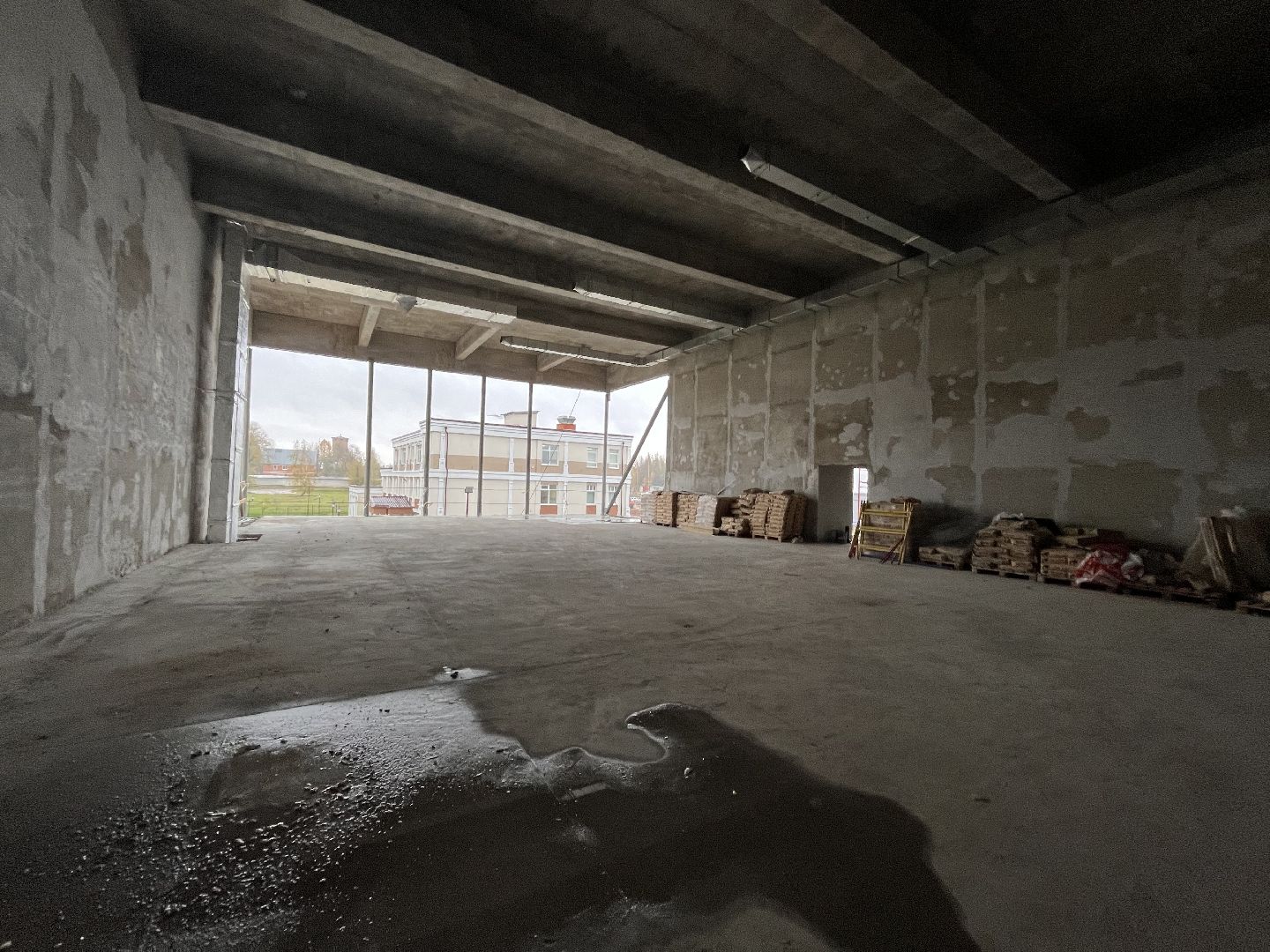 шаховская, строители, строительство, здание,