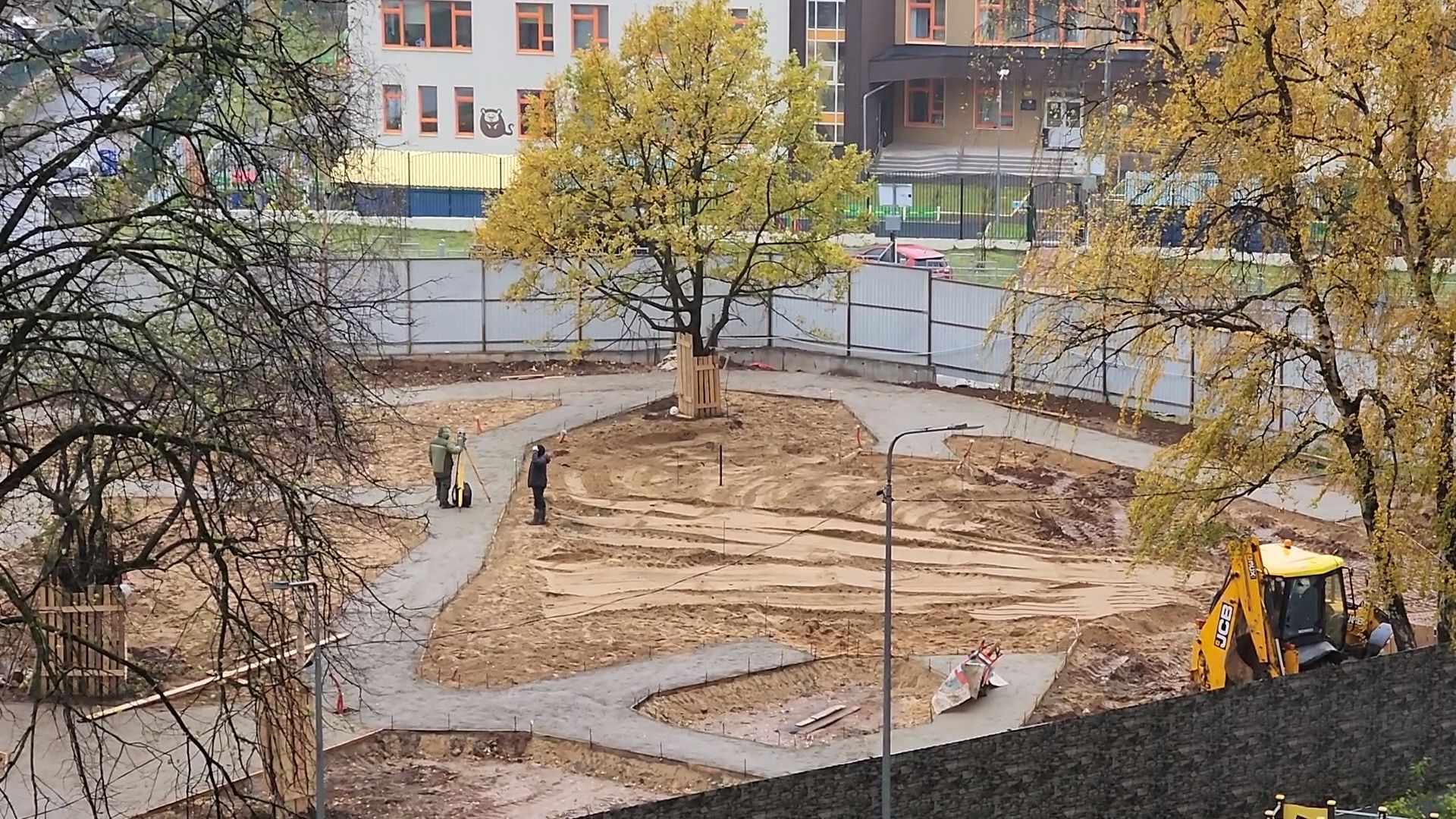 одинцово, строительство, одинбург, частный дом, сквер, благоустройство, синий домик,