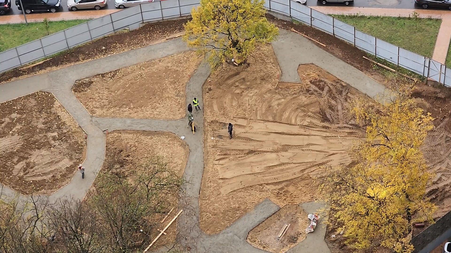 одинцово, строительство, одинбург, частный дом, сквер, благоустройство, синий домик,
