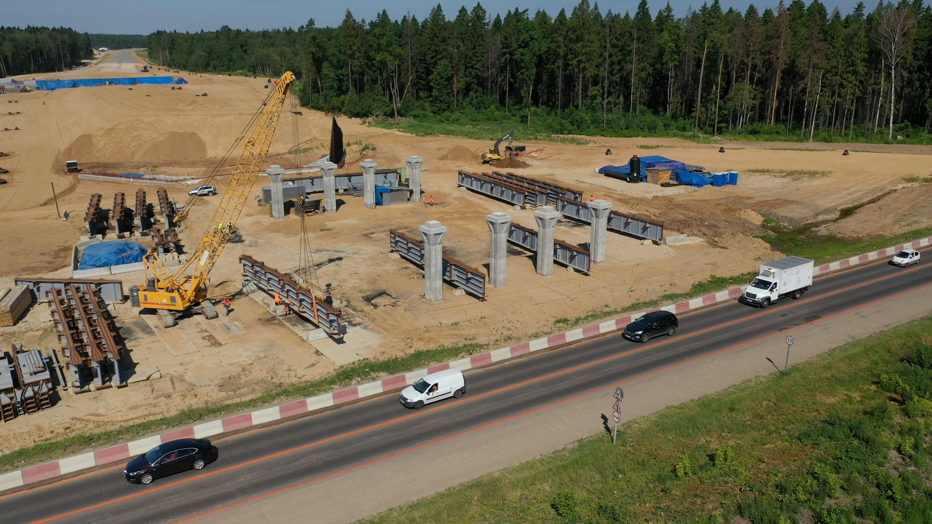 хорда, мытищи, дорога,видео с коптера,